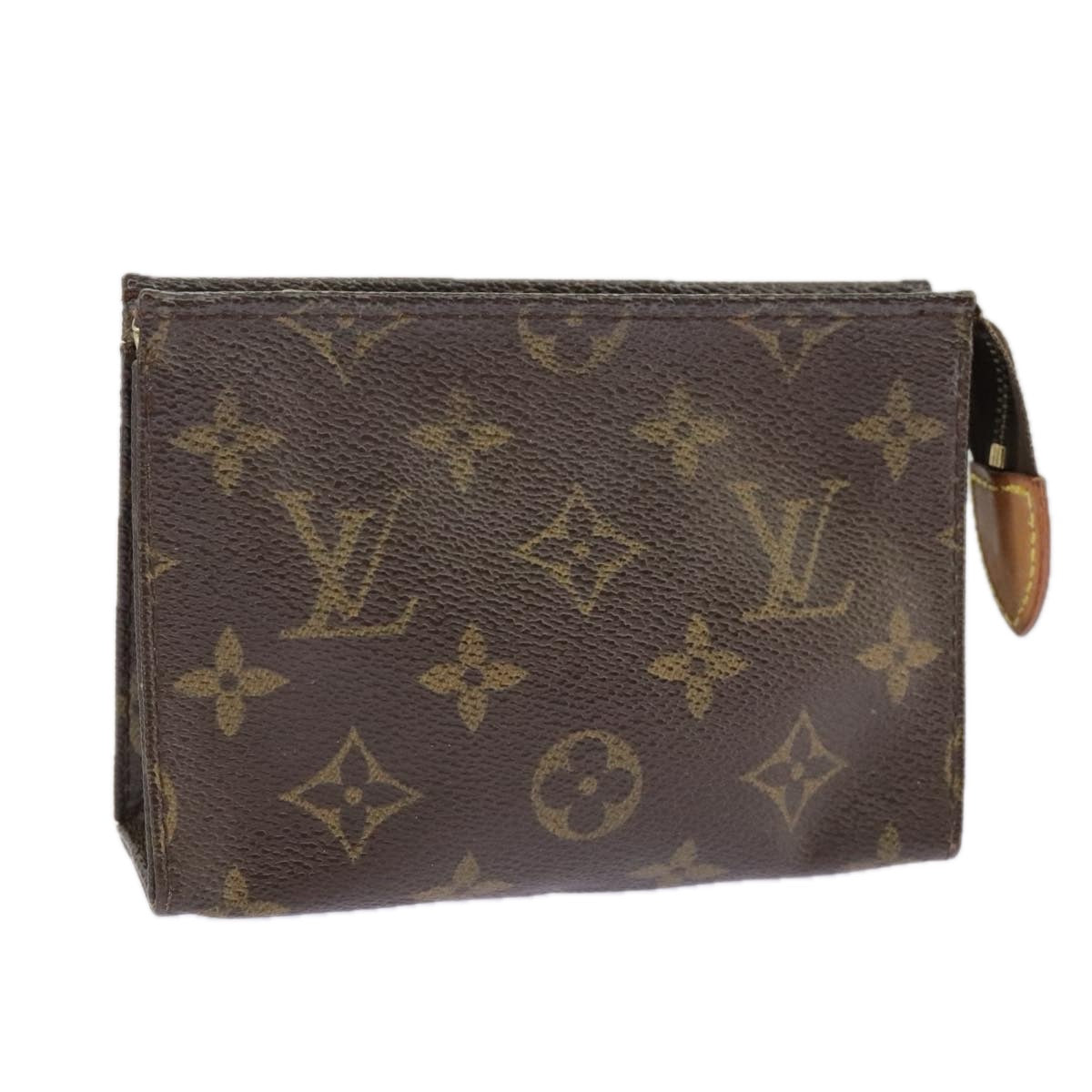 LOUIS VUITTON Monogram Poche Toilette 15 Pouch M47546 LV Auth fm4091