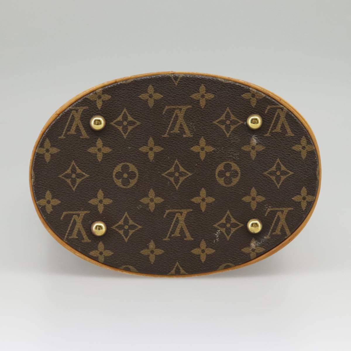 LOUIS VUITTON Monogram Bucket PM Shoulder Bag M42238 LV Auth fm4122