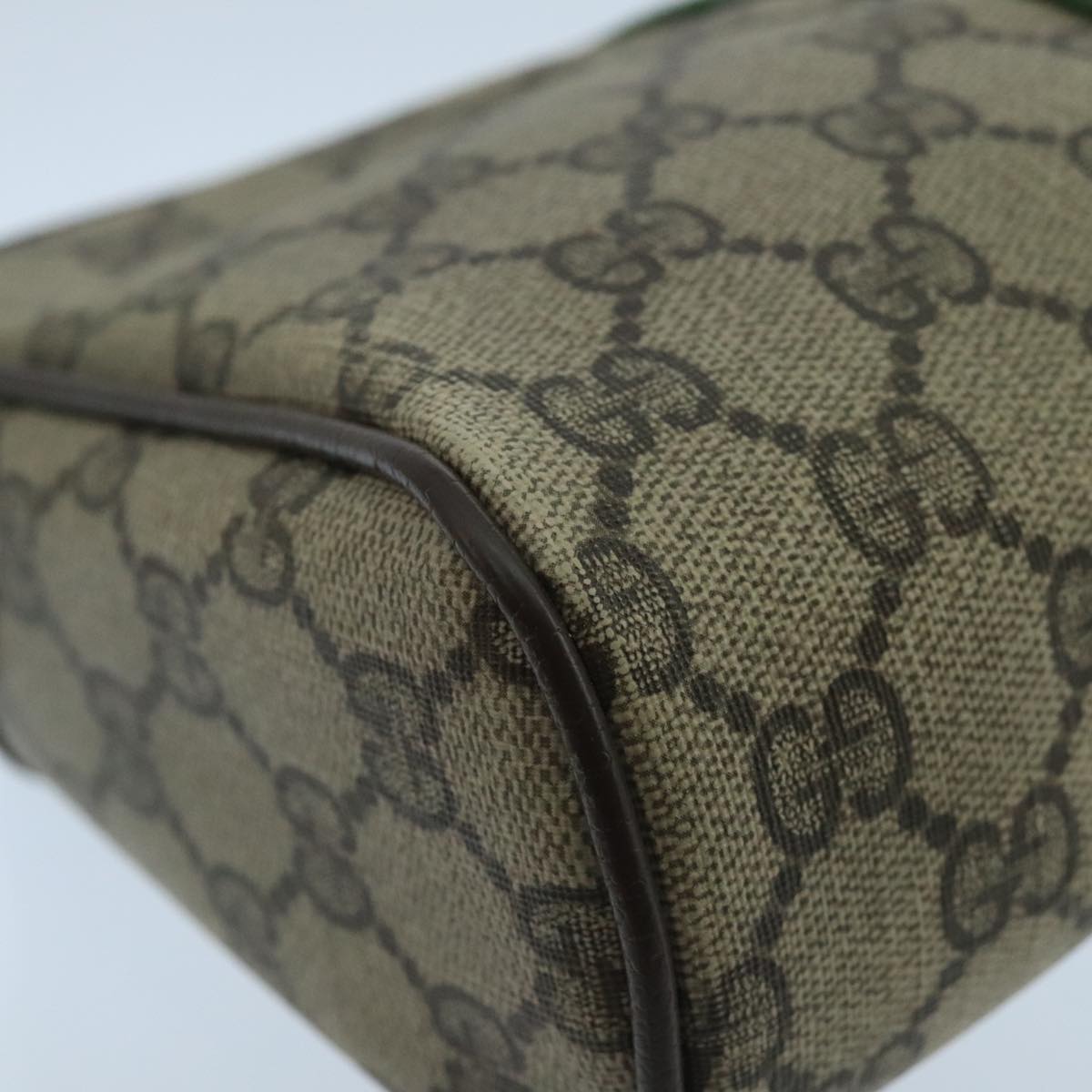 GUCCI GG Supreme Web Sherry Line Clutch Bag PVC Beige 32 014 3553 Auth fm4225