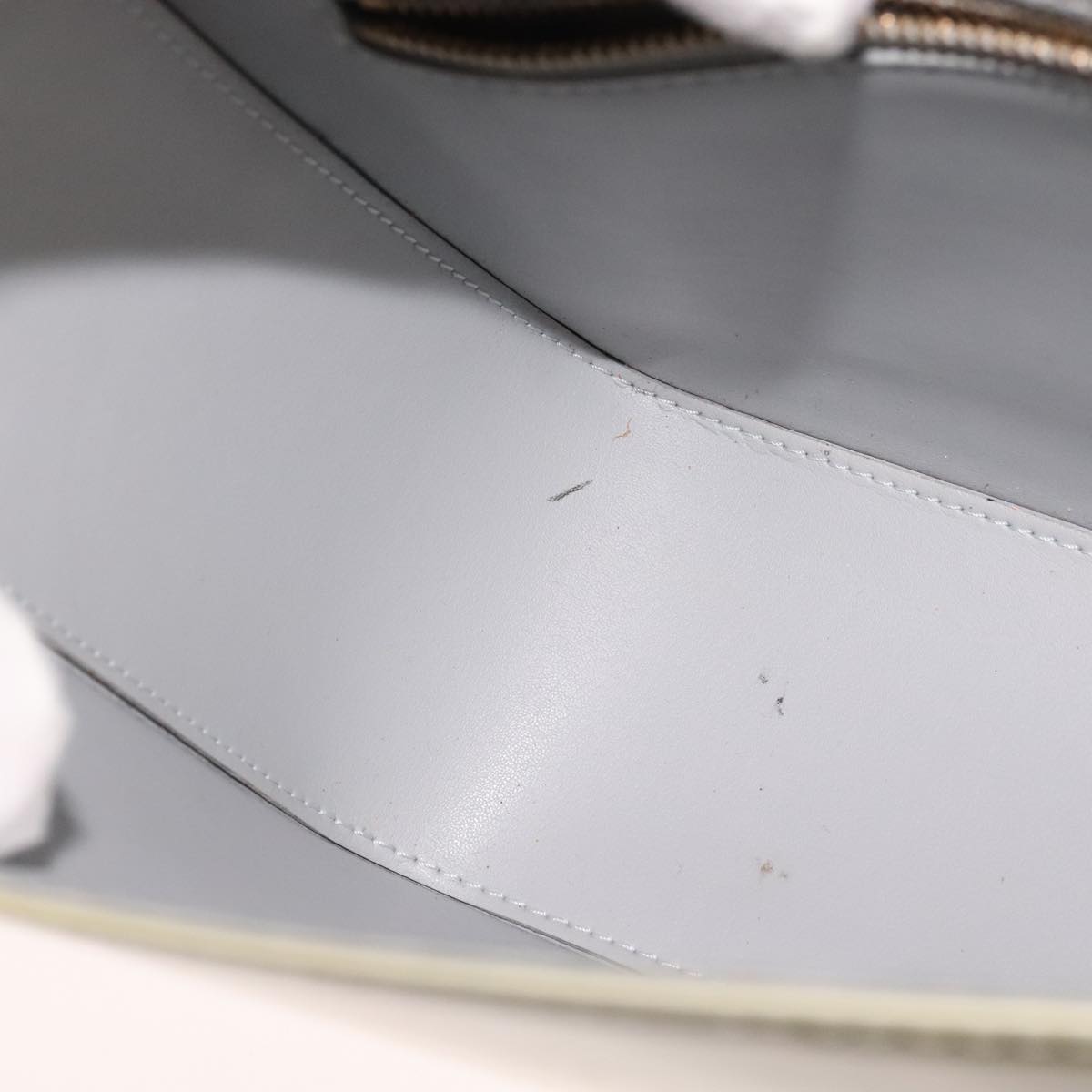 LOUIS VUITTON Monogram Vernis Christie GM Shoulder Bag Gris M91148 Auth fm4264