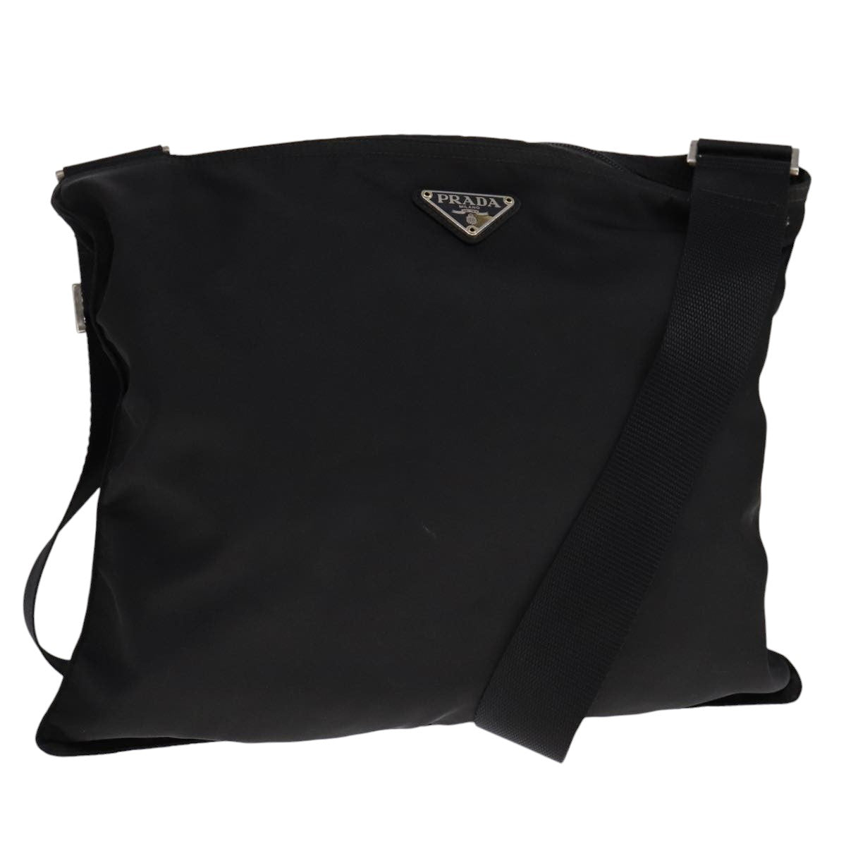 PRADA Shoulder Bag Nylon Black Auth fm4279