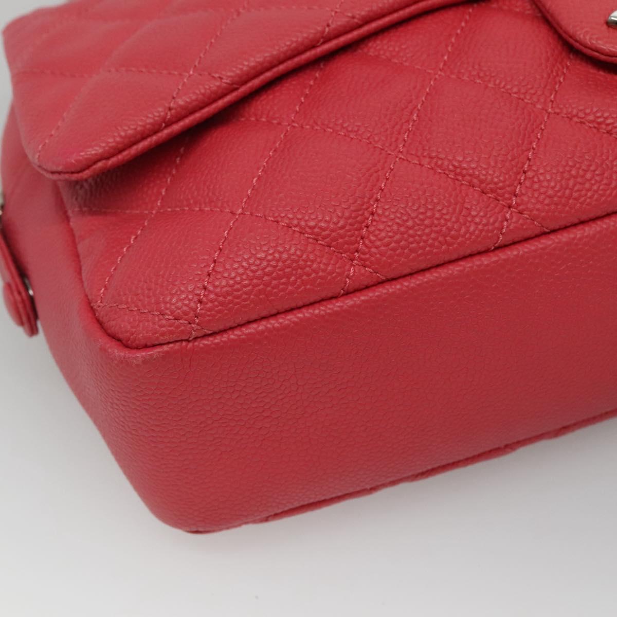 CHANEL Matelasse 31 Chain Shoulder Bag Calf Skin Pink CC Auth fm4289A