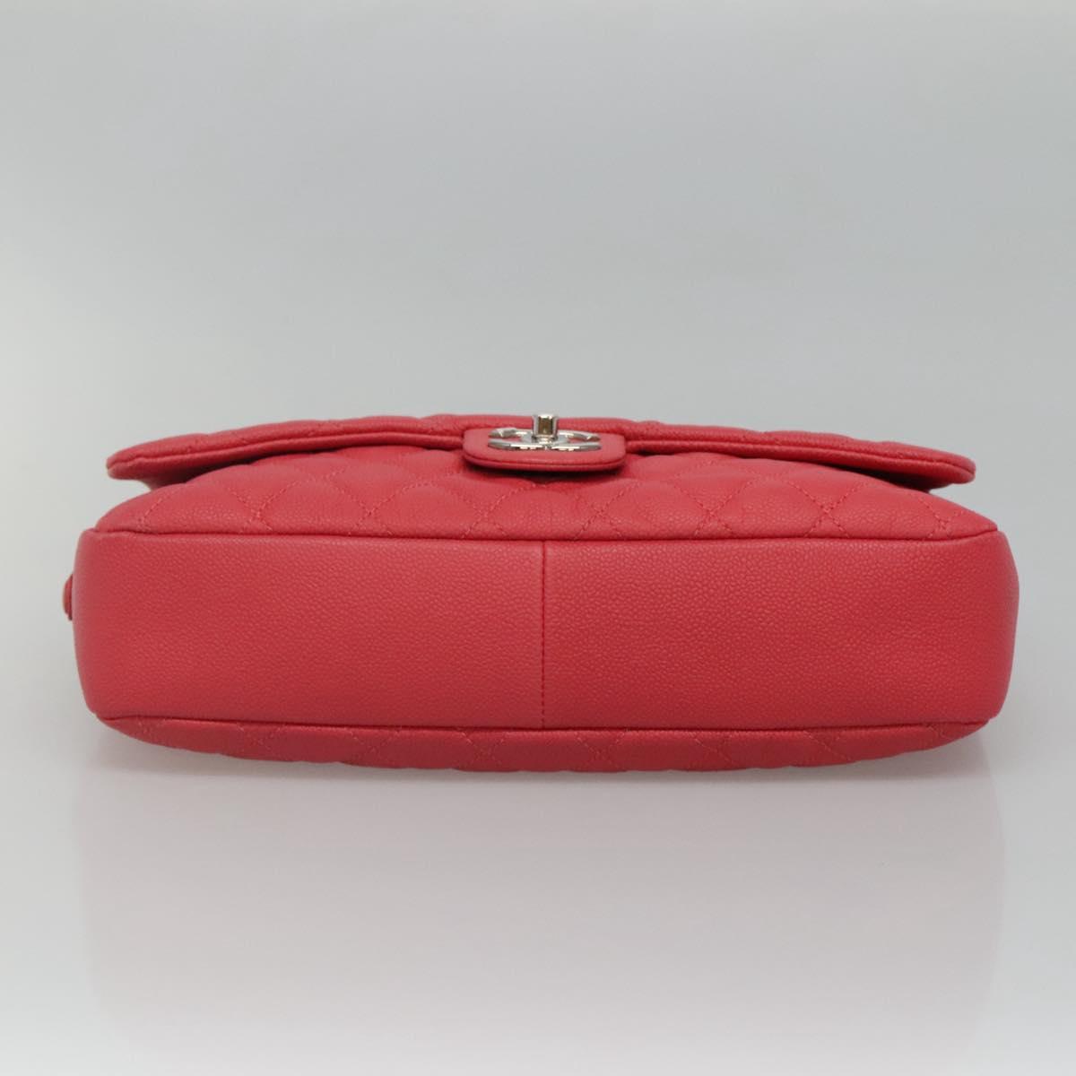 CHANEL Matelasse 31 Chain Shoulder Bag Calf Skin Pink CC Auth fm4289A