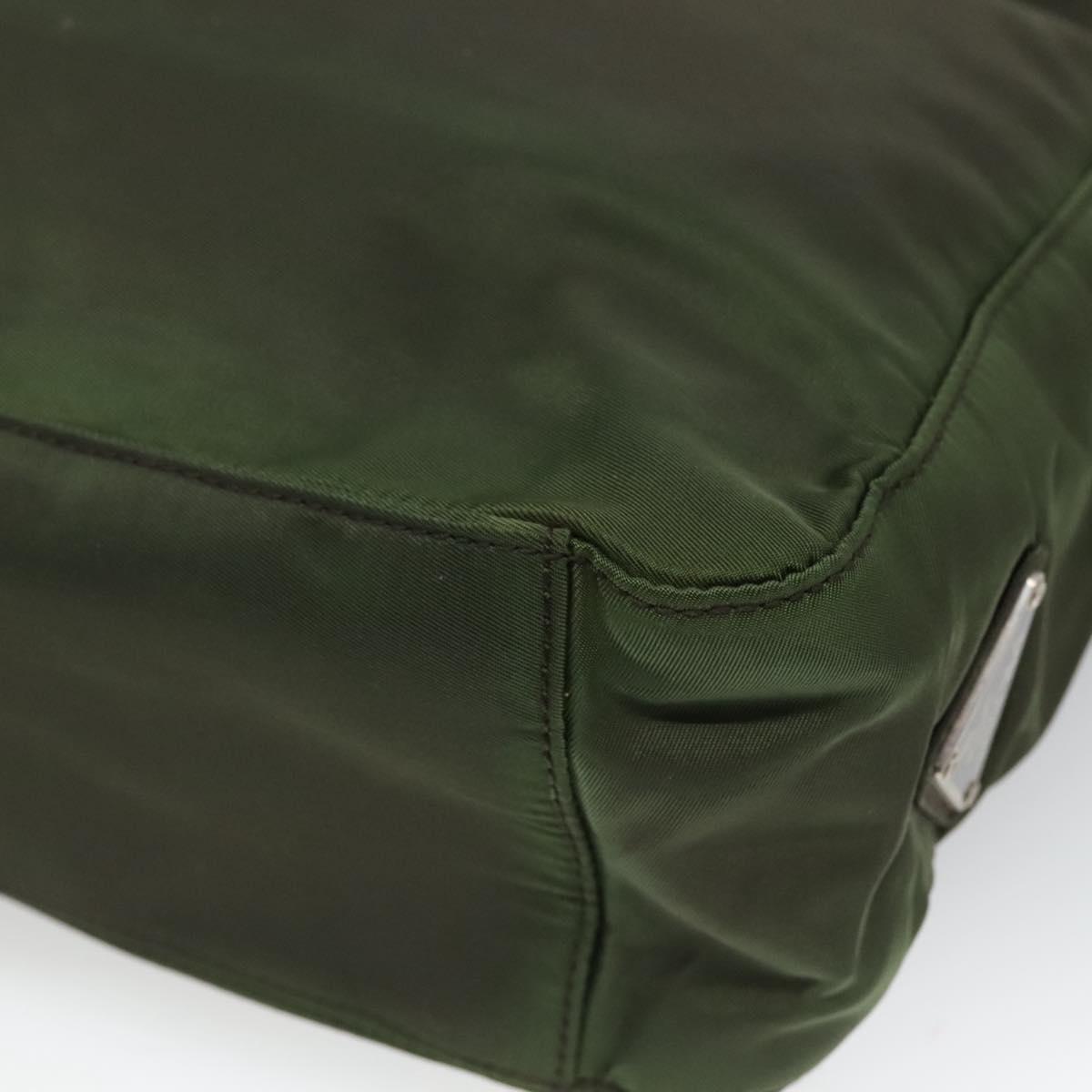 PRADA Tote Bag Nylon Khaki Auth fm4369