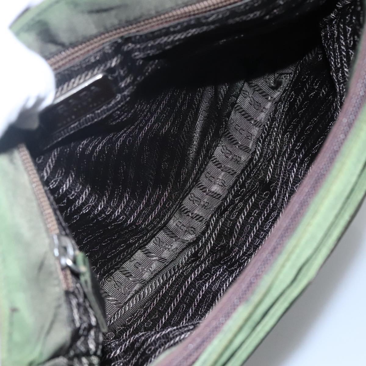 PRADA Tote Bag Nylon Khaki Auth fm4369