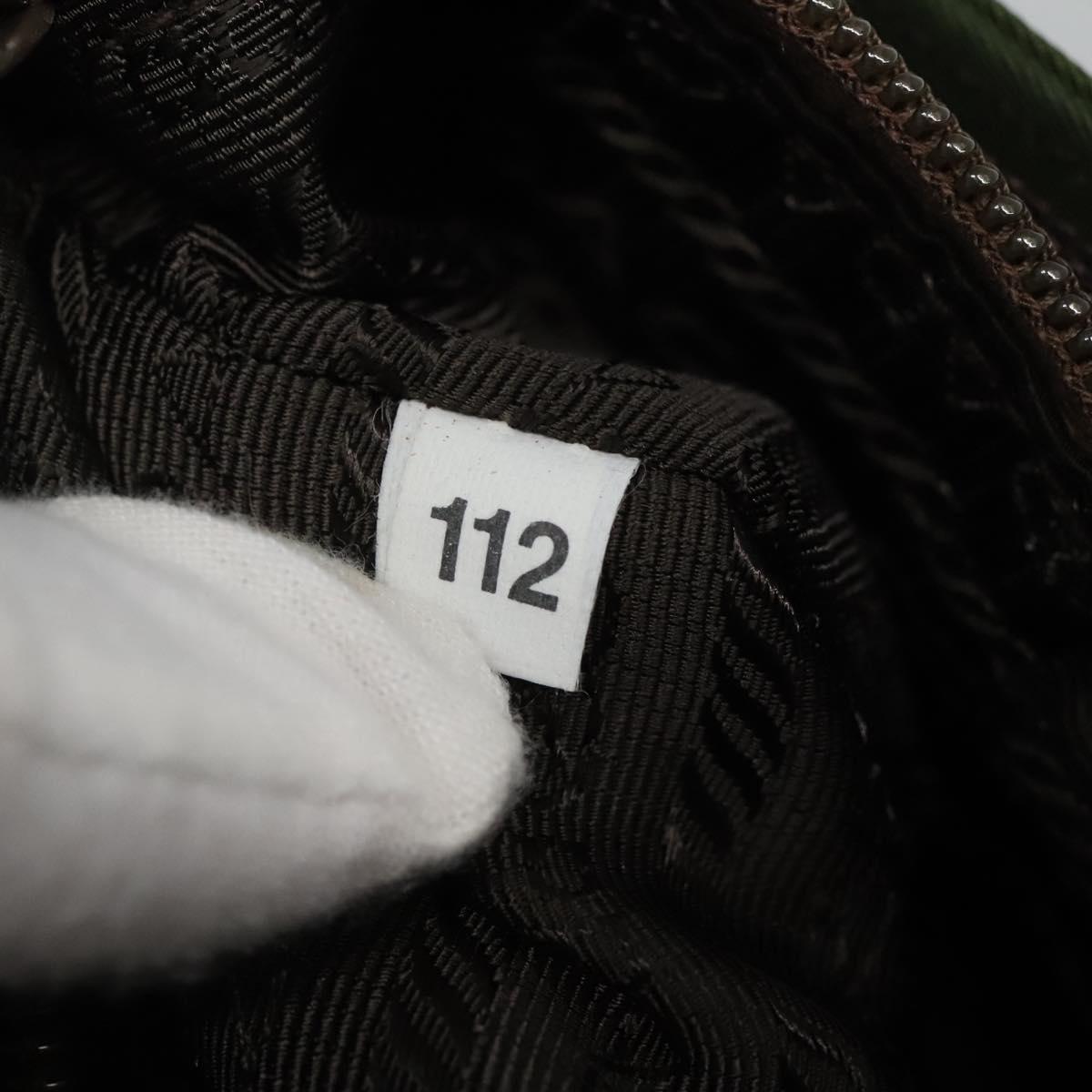 PRADA Tote Bag Nylon Khaki Auth fm4369