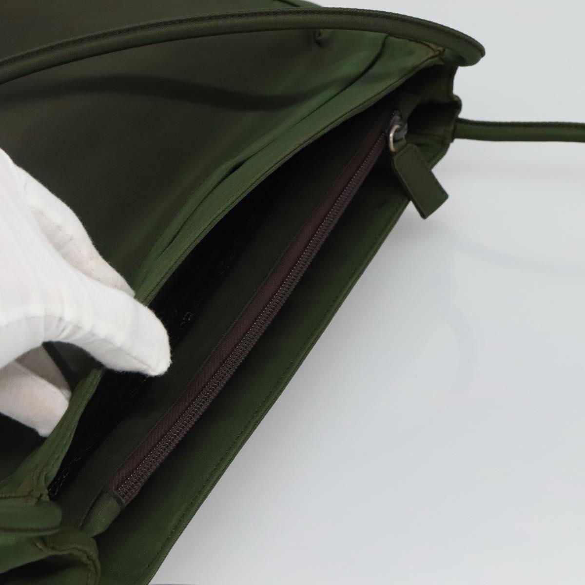 PRADA Tote Bag Nylon Khaki Auth fm4369