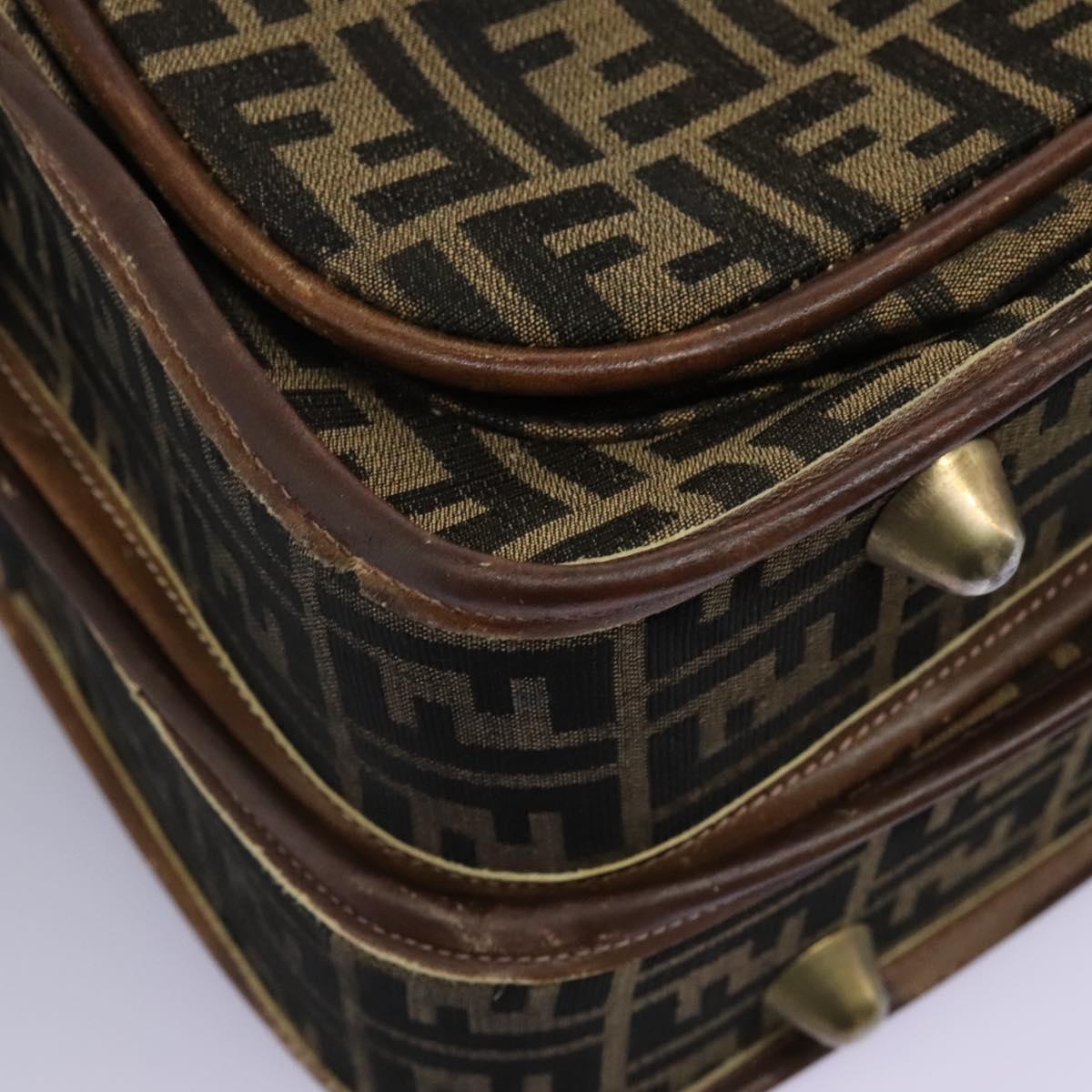 FENDI Zucca Canvas Garment Cover Brown Auth fm4432
