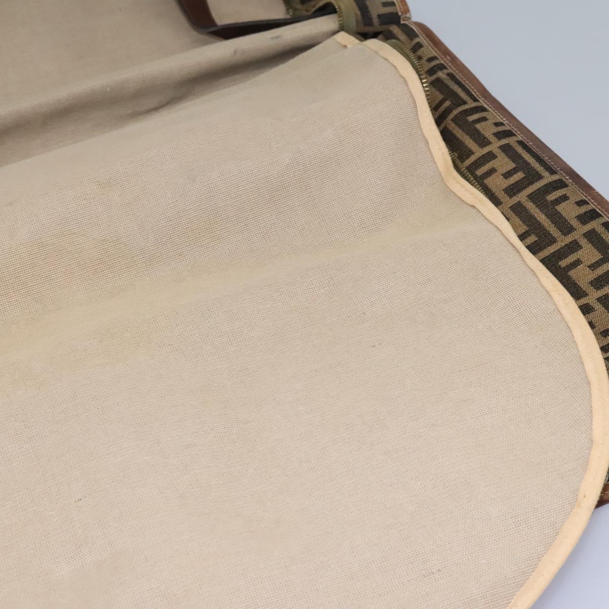 FENDI Zucca Canvas Garment Cover Brown Auth fm4432