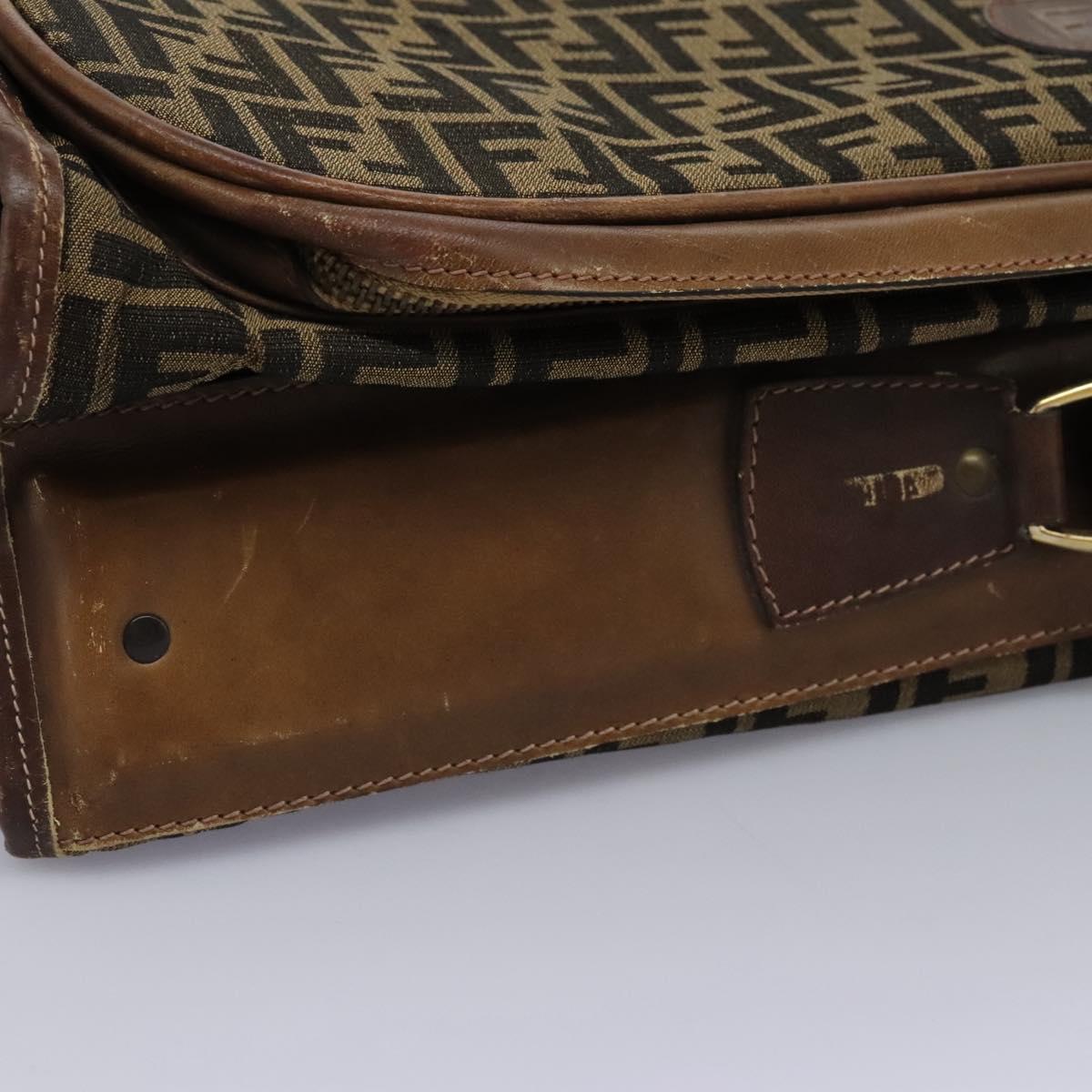 FENDI Zucca Canvas Garment Cover Brown Auth fm4432