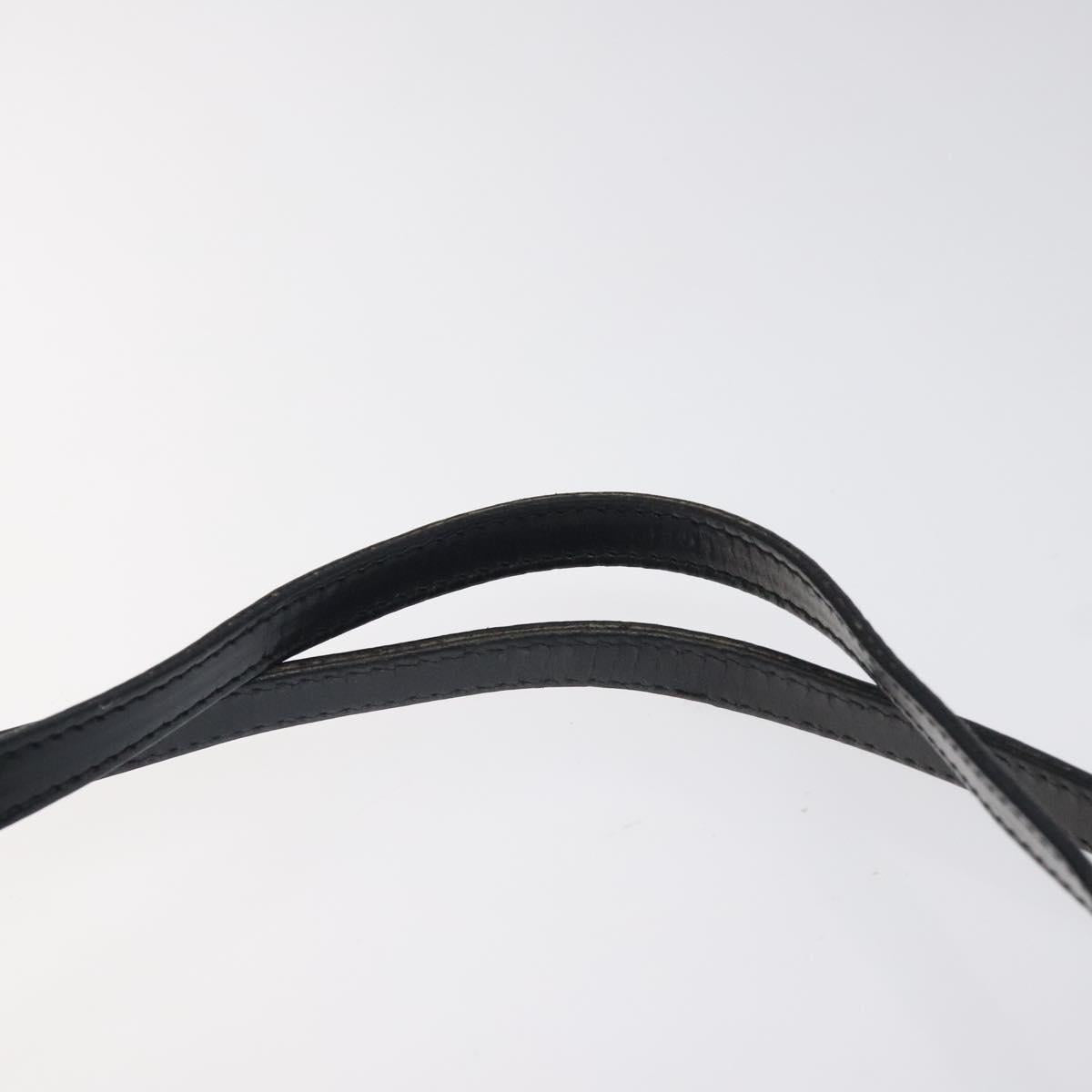 Christian Dior Tote Bag Nylon Black Silver Auth fm4460