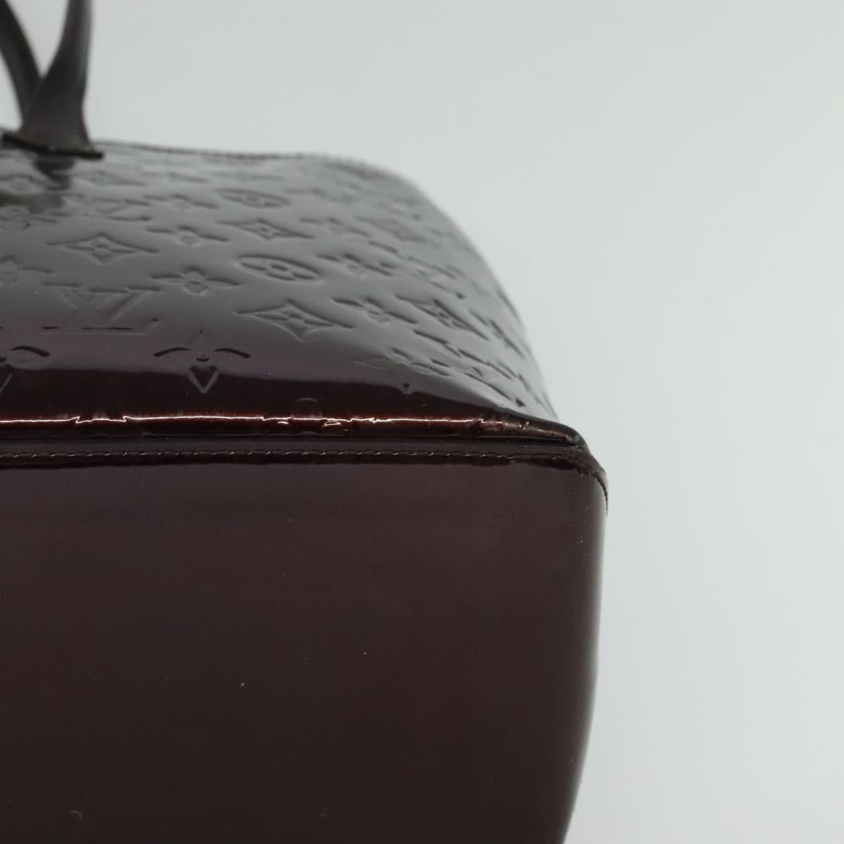 LOUIS VUITTON Monogram Vernis Wilshire MM Bag Rouge Favist M91646 LV Auth fm4498