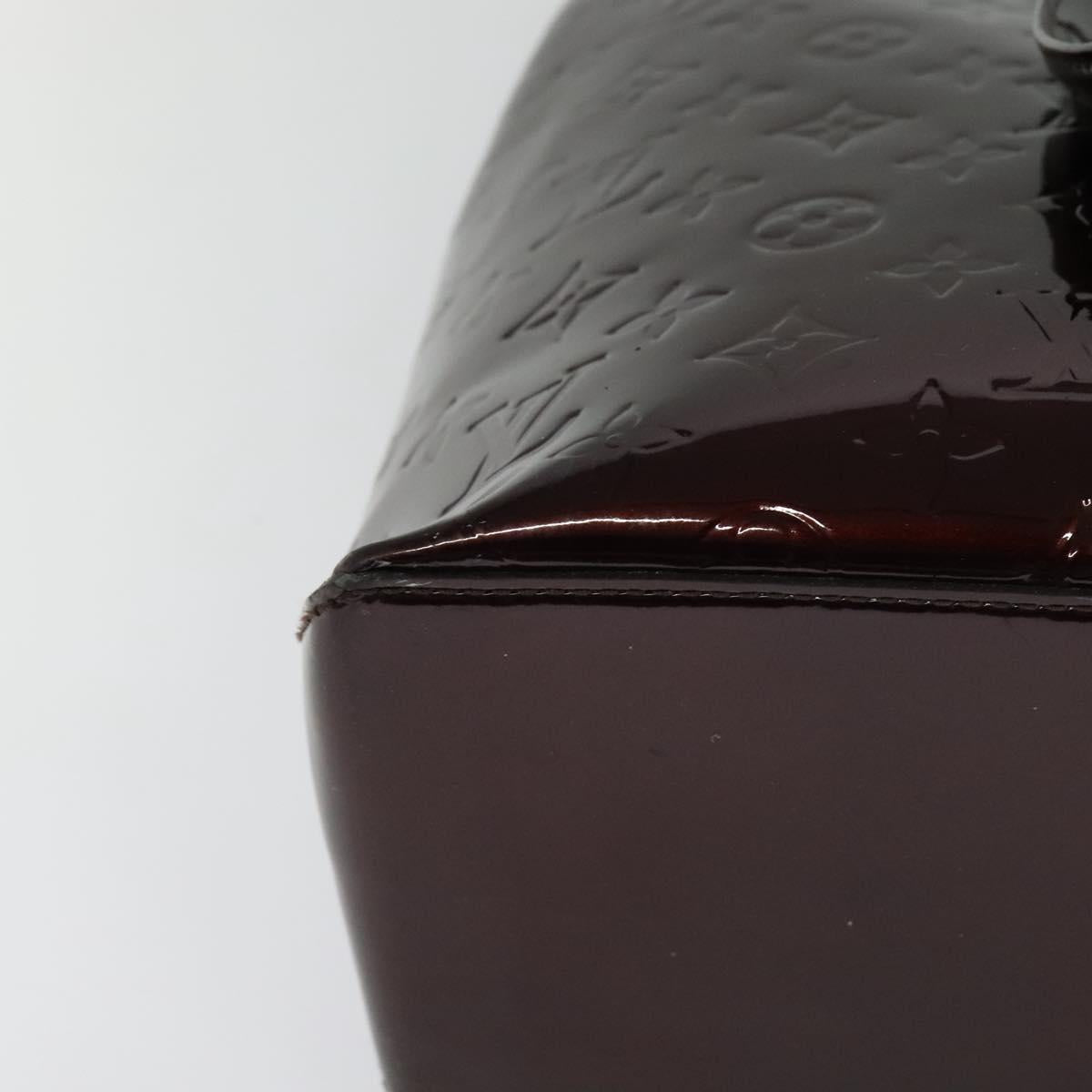 LOUIS VUITTON Monogram Vernis Wilshire MM Bag Rouge Favist M91646 LV Auth fm4498