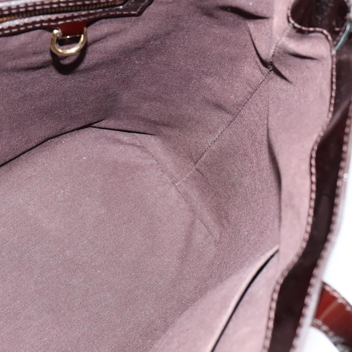 LOUIS VUITTON Monogram Vernis Wilshire MM Bag Rouge Favist M91646 LV Auth fm4498