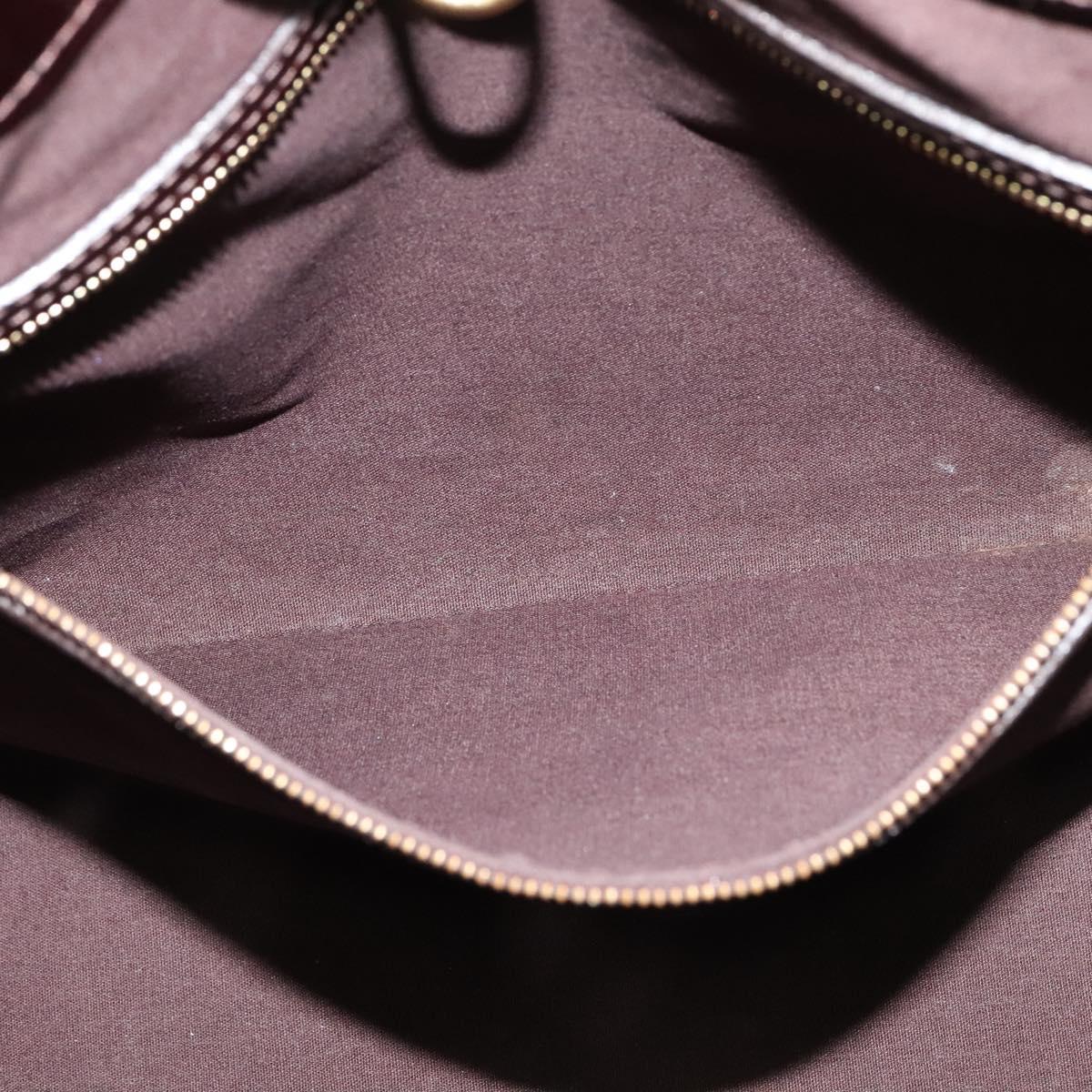 LOUIS VUITTON Monogram Vernis Wilshire MM Bag Rouge Favist M91646 LV Auth fm4498