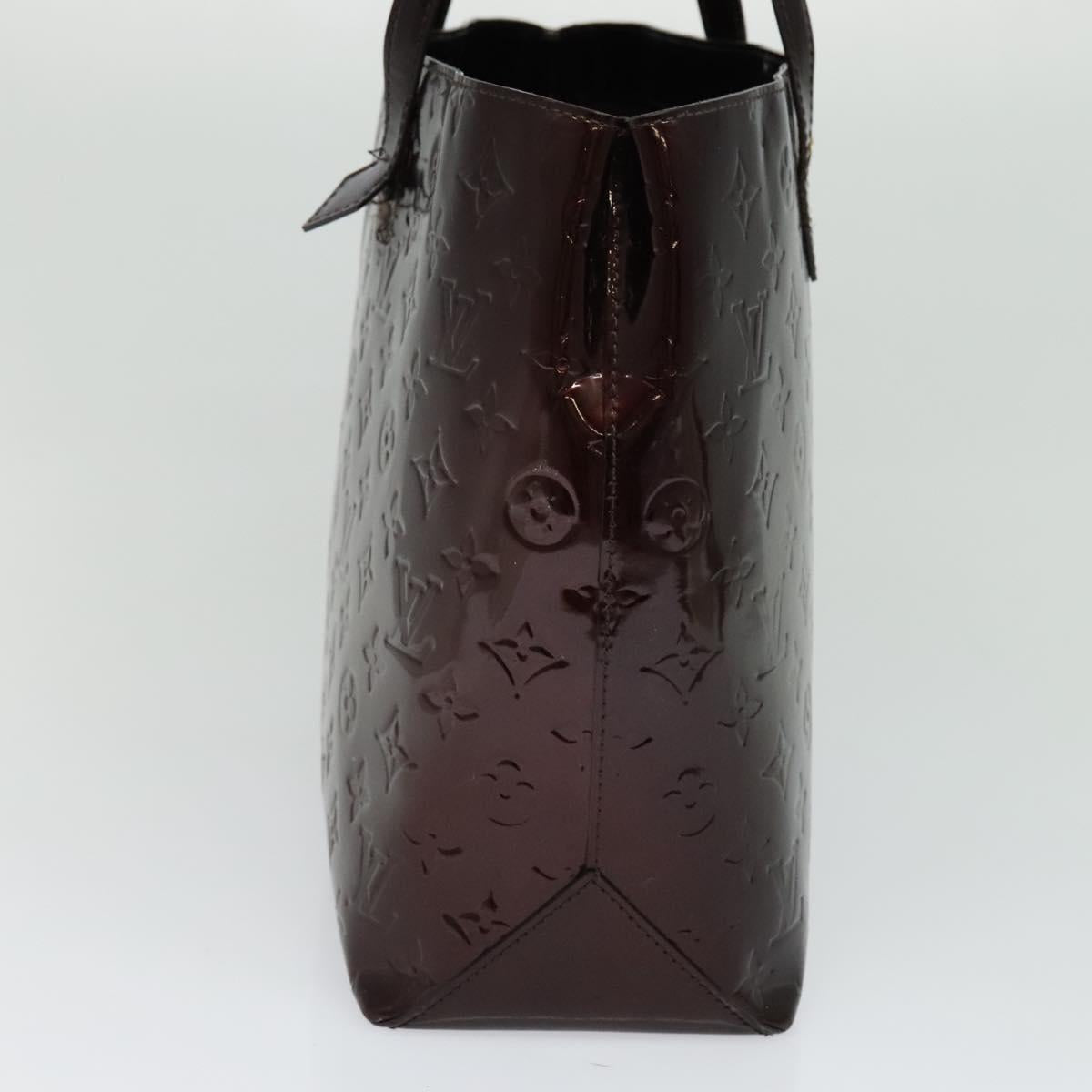 LOUIS VUITTON Monogram Vernis Wilshire MM Bag Rouge Favist M91646 LV Auth fm4498