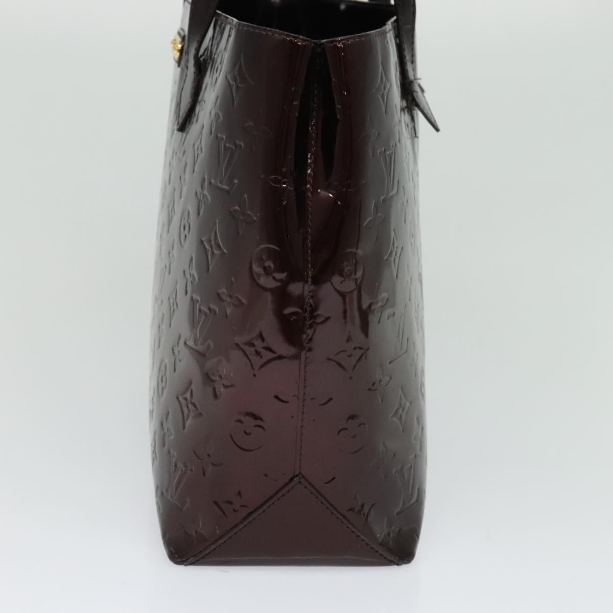 LOUIS VUITTON Monogram Vernis Wilshire MM Bag Rouge Favist M91646 LV Auth fm4498