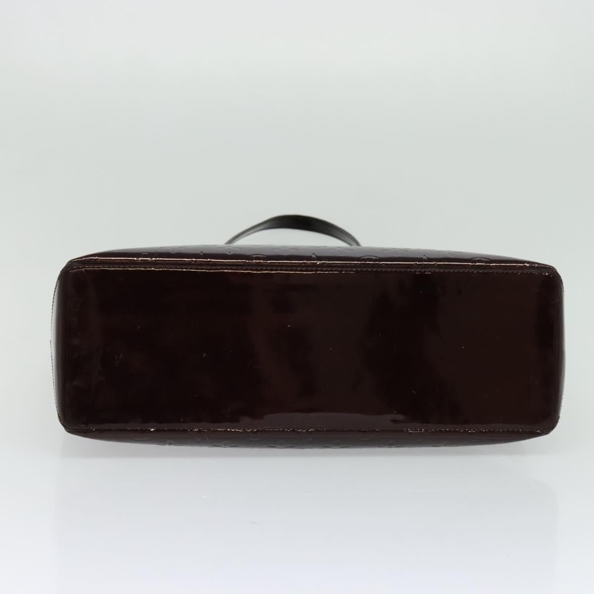 LOUIS VUITTON Monogram Vernis Wilshire MM Bag Rouge Favist M91646 LV Auth fm4498