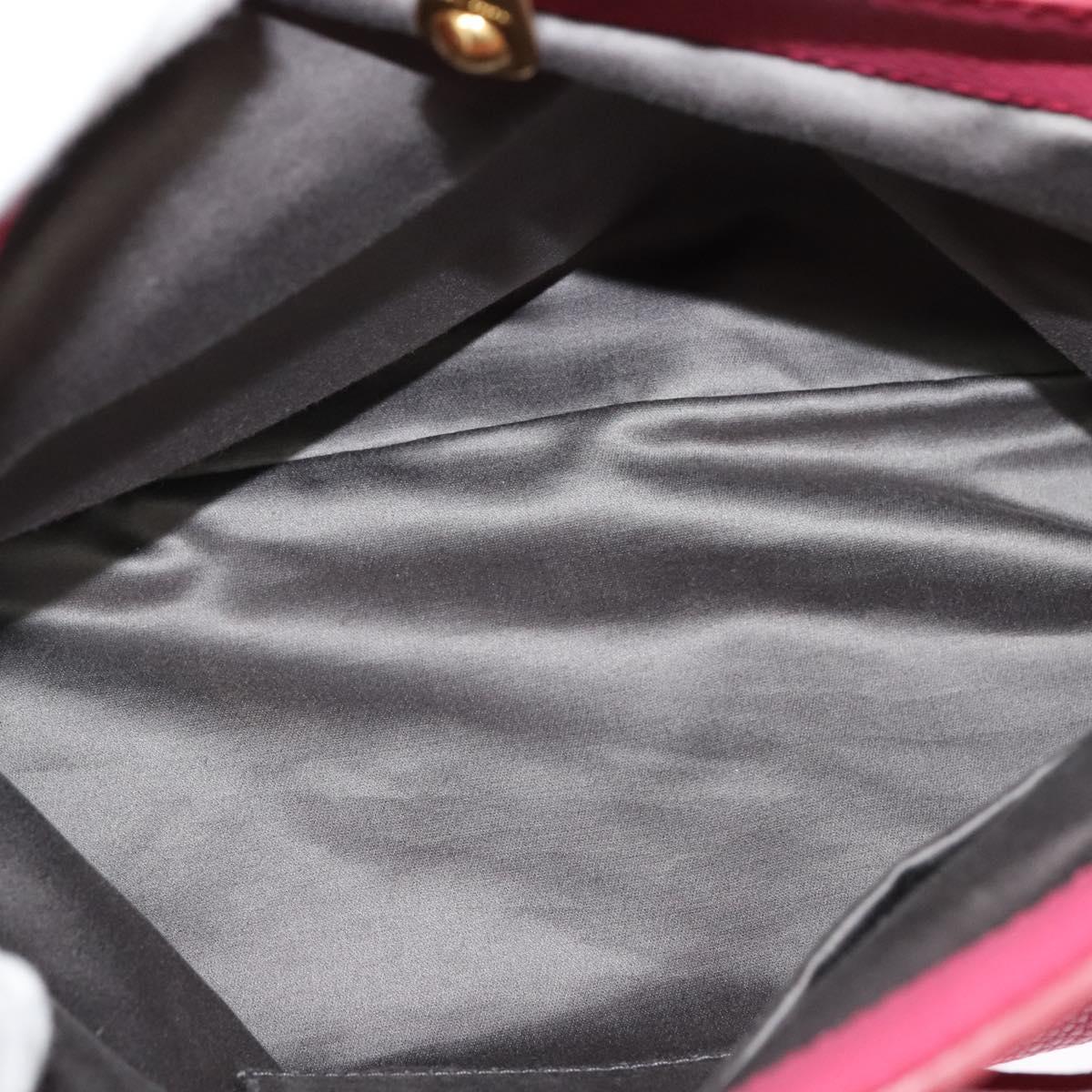 Miu Miu Vittello Caribbean Hand Bag Leather 2way Pink Gold Auth fm4567