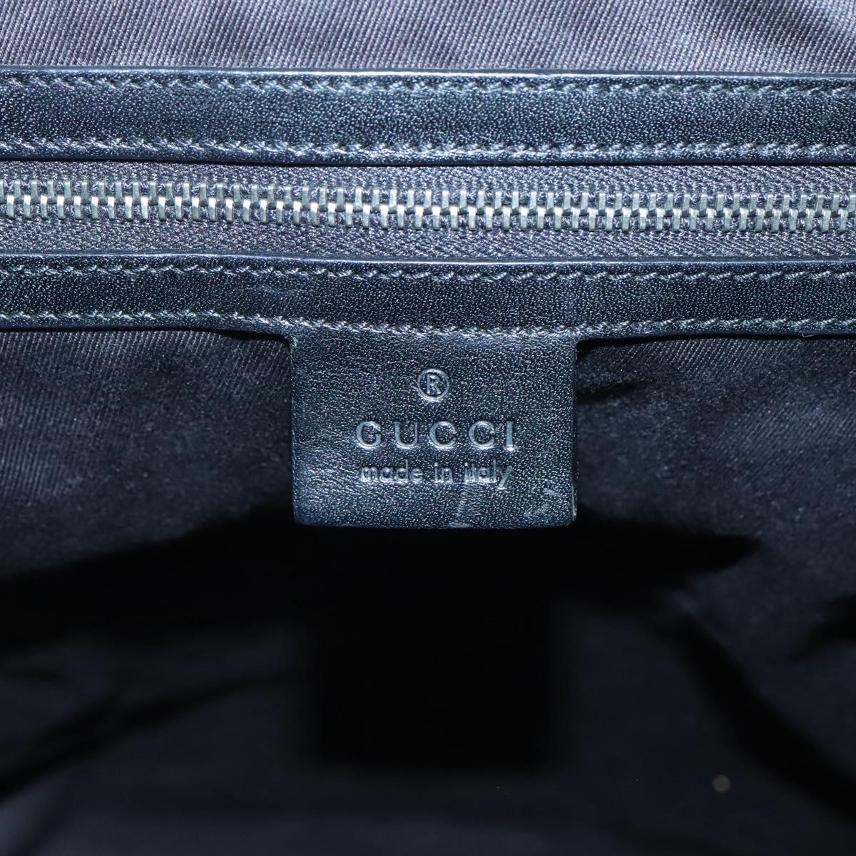 GUCCI GG Canvas Shoulder Bag Black 109141 Auth fm4617