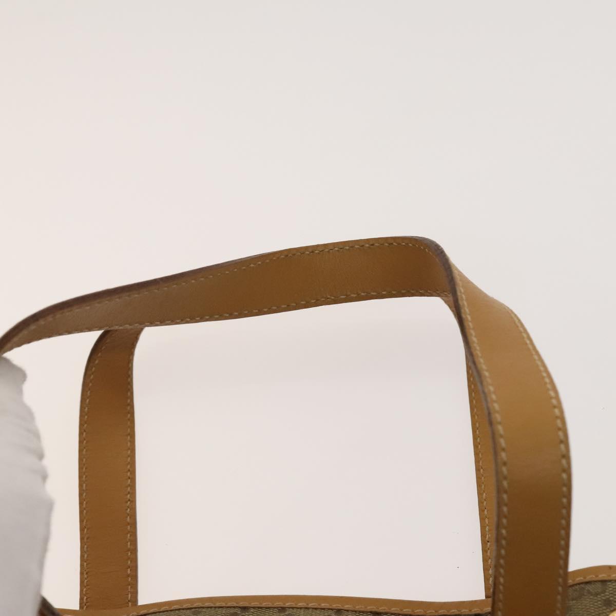 GUCCI GG Canvas Hand Bag 2way Beige Gold 000 3444 0282 Auth fm4624