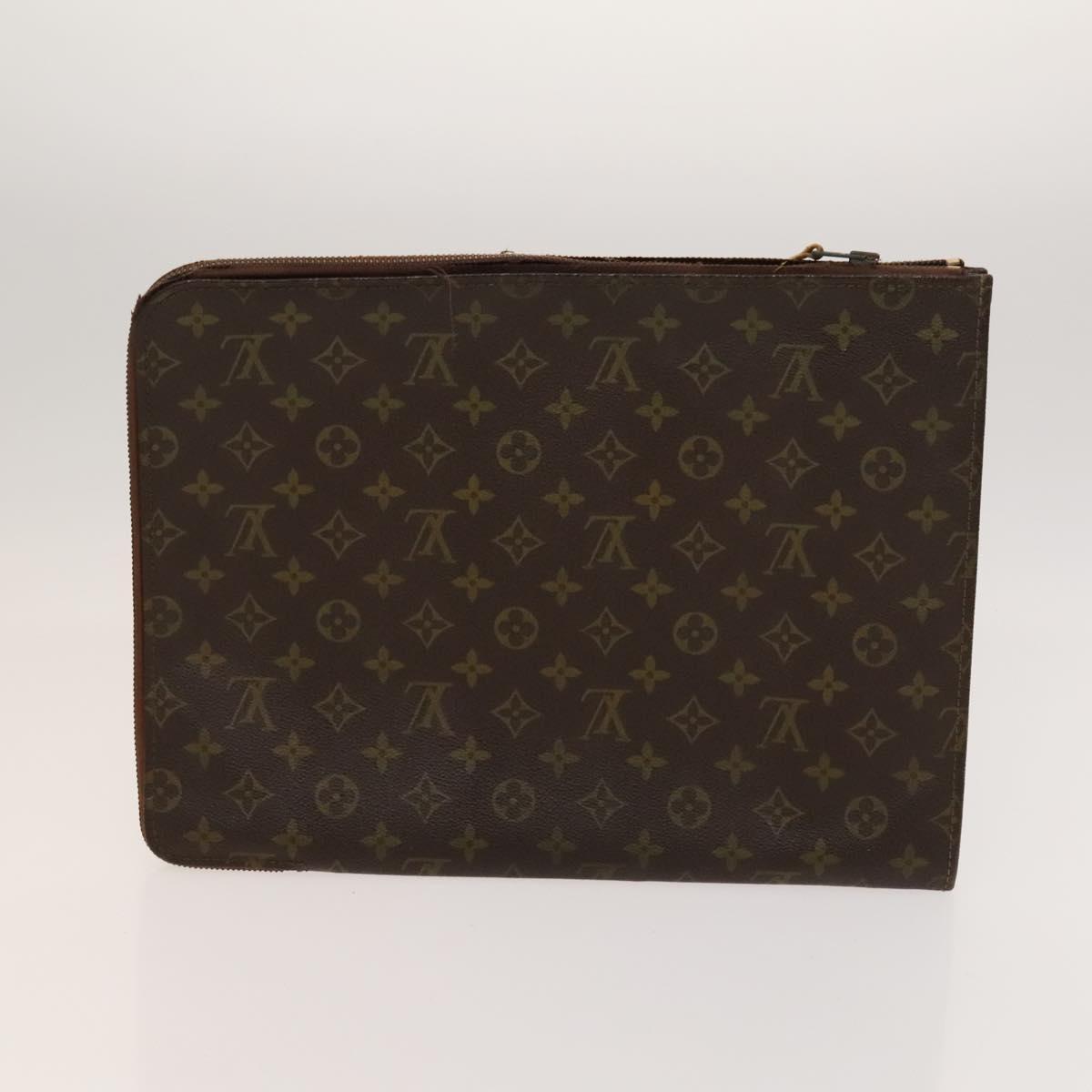 LOUIS VUITTON Monogram Clutch Bag 3Set LV Auth fm4628