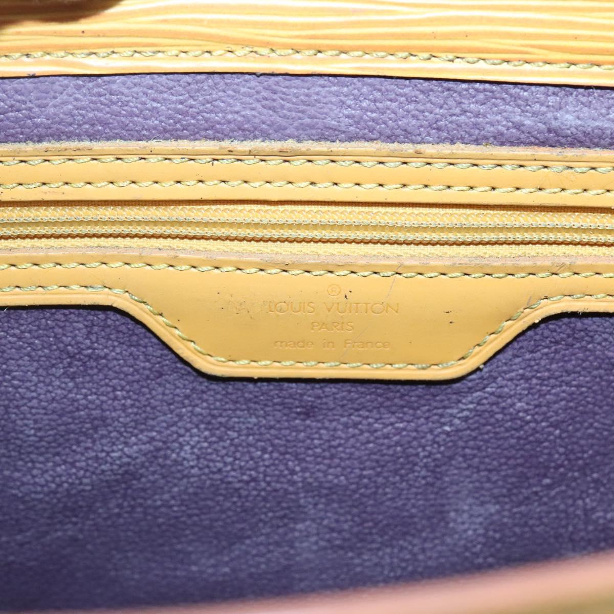 LOUIS VUITTON Epi Sac Plat Hand Bag Yellow M52079 LV Auth fm4639