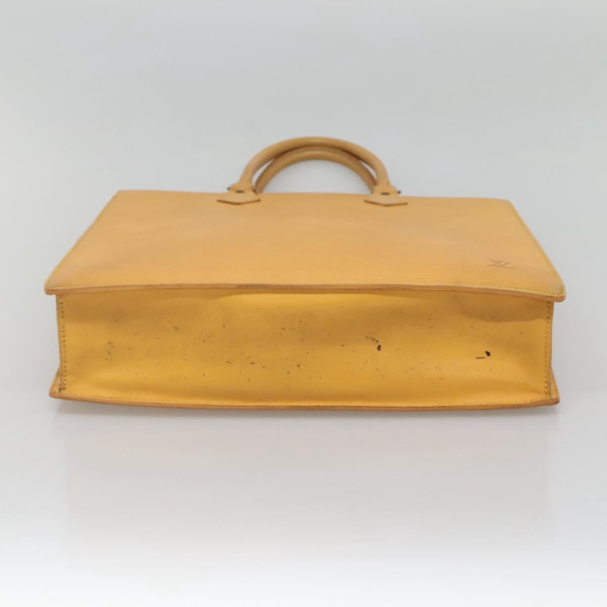 LOUIS VUITTON Epi Sac Plat Hand Bag Yellow M52079 LV Auth fm4639