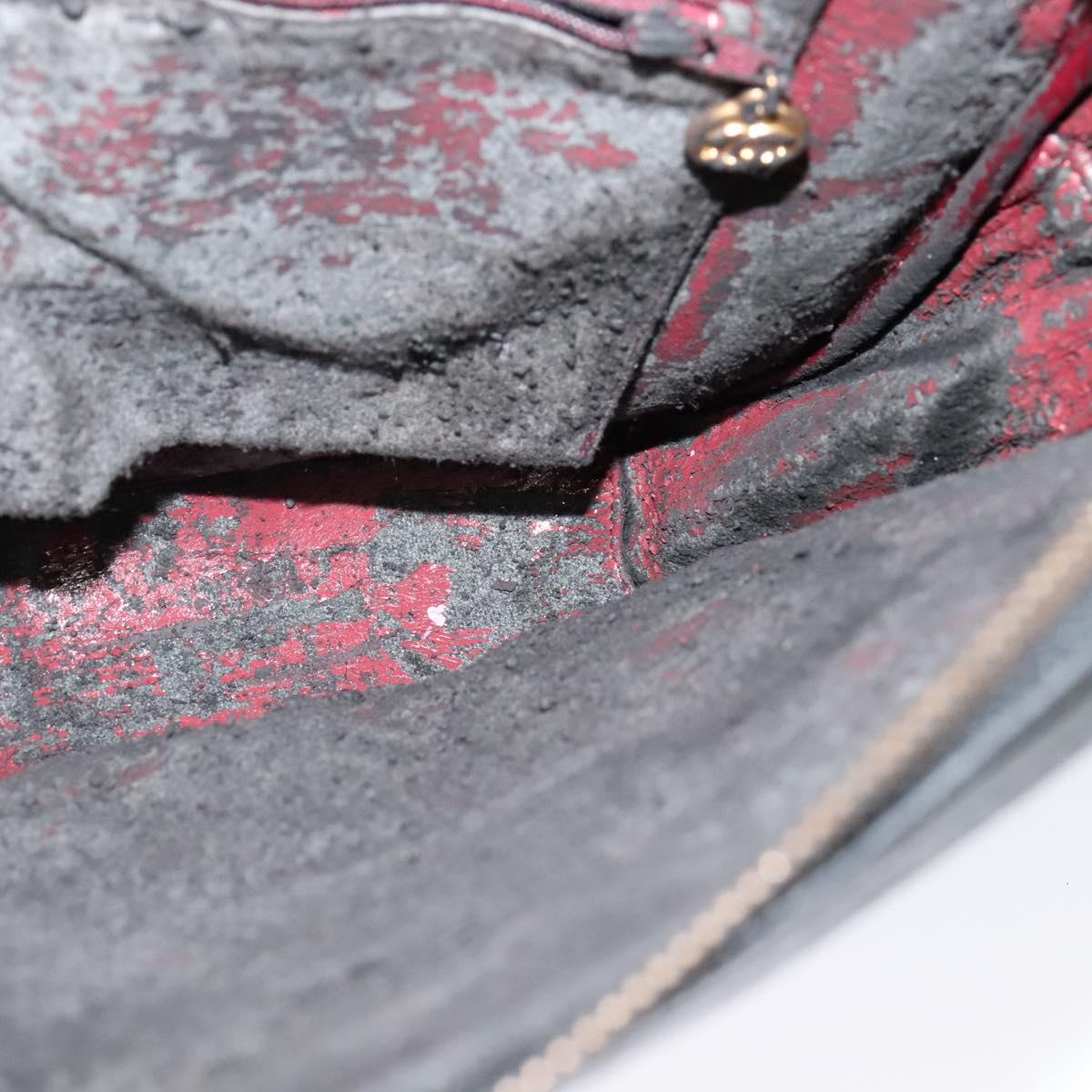 CHANEL Matelasse Chain Shoulder Bag Lamb Skin Black Gold CC Auth fm4668