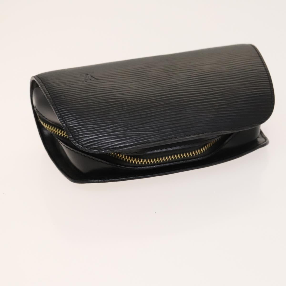 LOUIS VUITTON Taiga Epi Pouch Hand Bag 2Set Epicea Black LV Auth fm4726