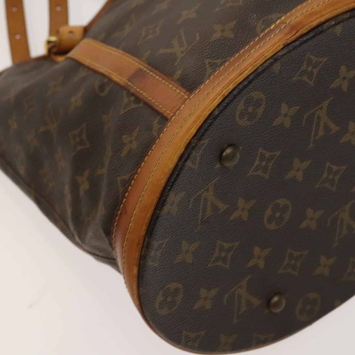 LOUIS VUITTON Monogram Bucket GM Shoulder Bag M42236 LV Auth fm4751