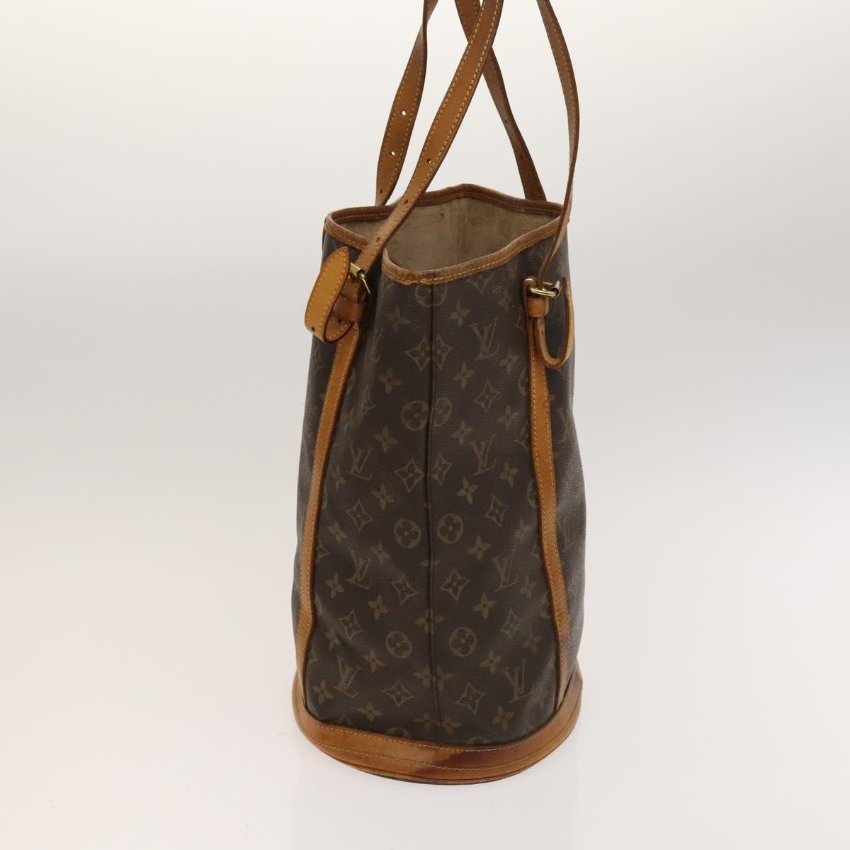LOUIS VUITTON Monogram Bucket GM Shoulder Bag M42236 LV Auth fm4751