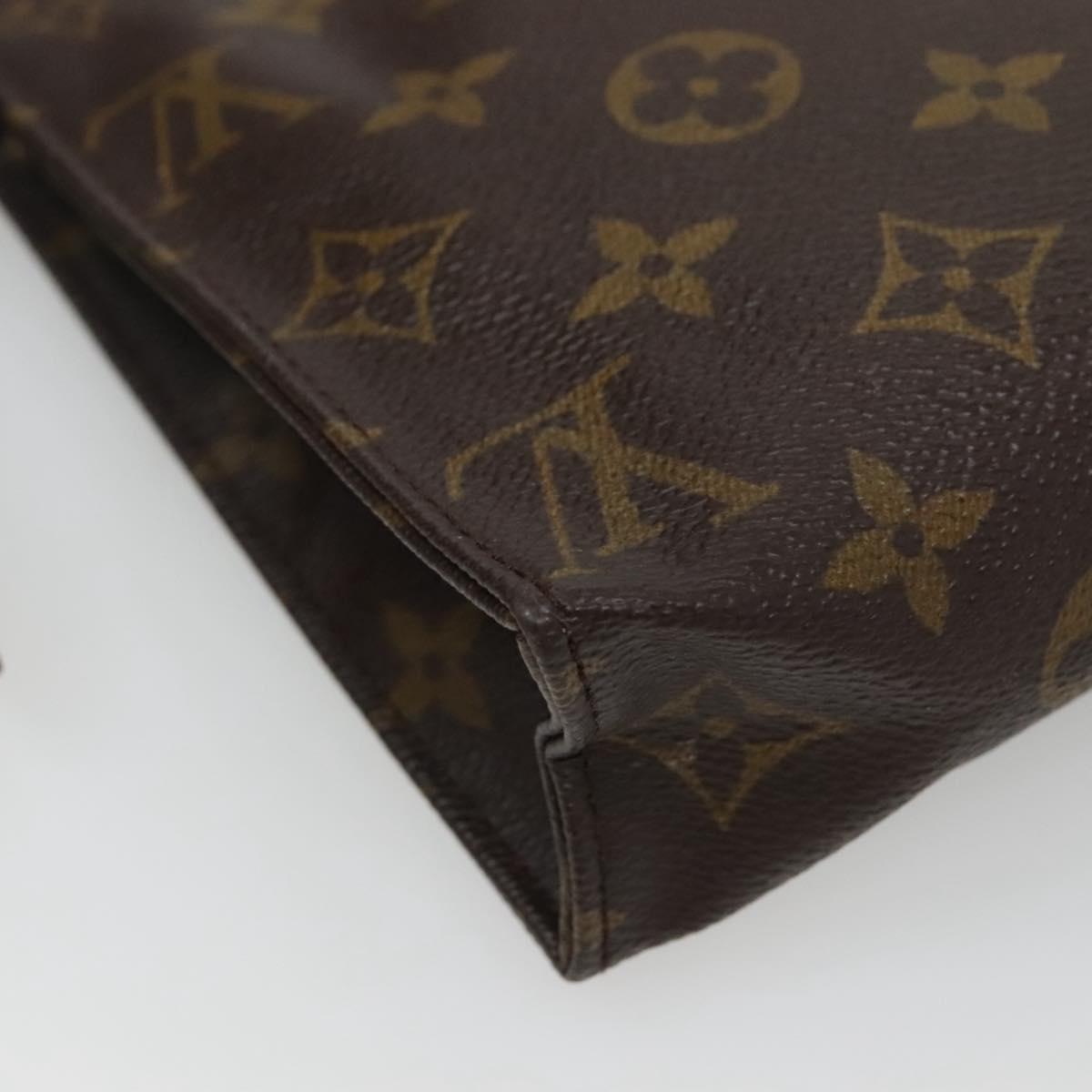 LOUIS VUITTON Monogram Poche Toilette 19 Pouch M47544 LV Auth fm4762