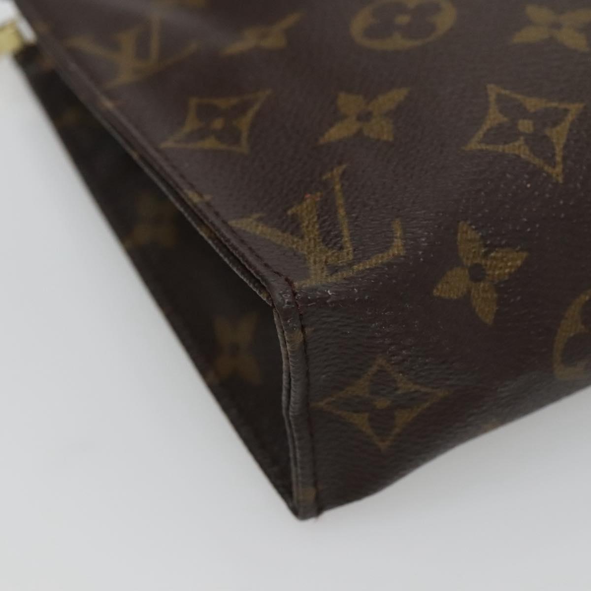 LOUIS VUITTON Monogram Poche Toilette 19 Pouch M47544 LV Auth fm4762
