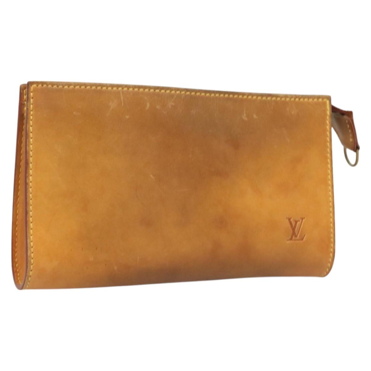 LOUIS VUITTON Nomad Male Ventiem Pouch 20th Anniversary Beige M99070 Auth fm4765