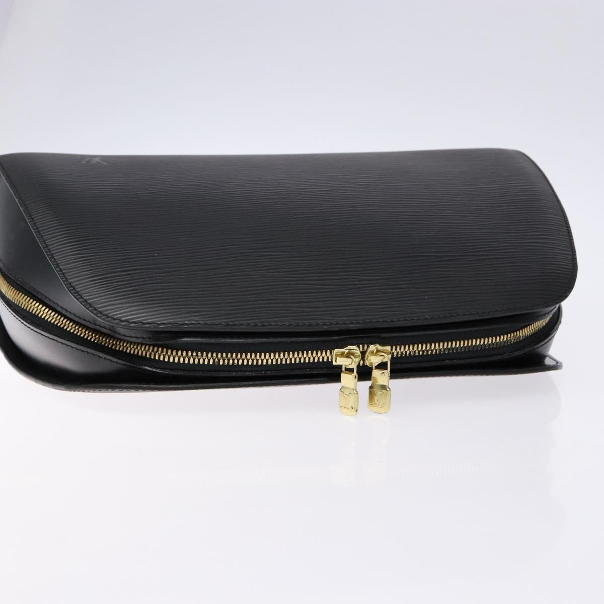 LOUIS VUITTON Epi Dauphine GM Cosmetic Pouch Black M48432 LV Auth fm4826
