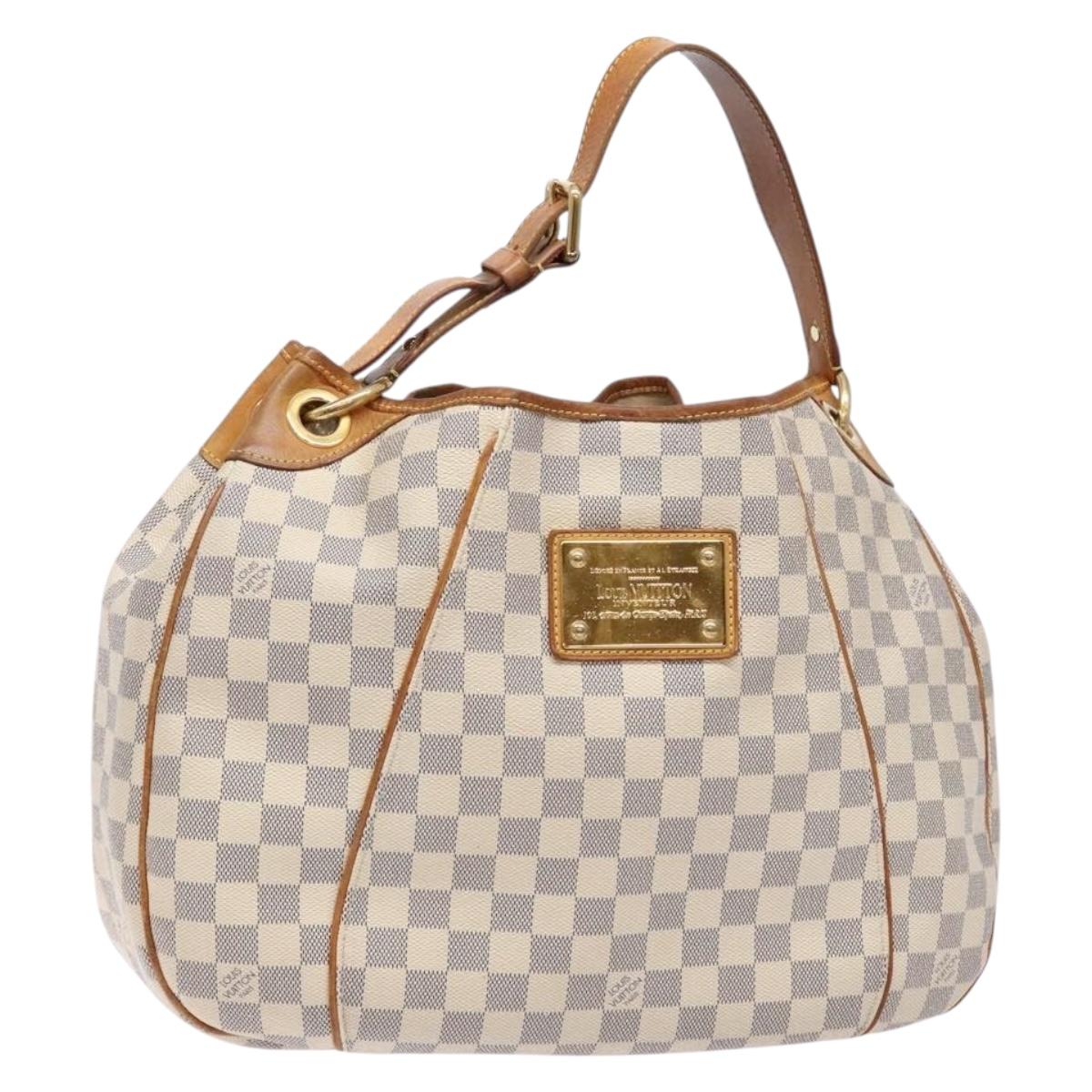 LOUIS VUITTON Damier Azur Galliera PM Shoulder Bag N55215 LV Auth fm4849