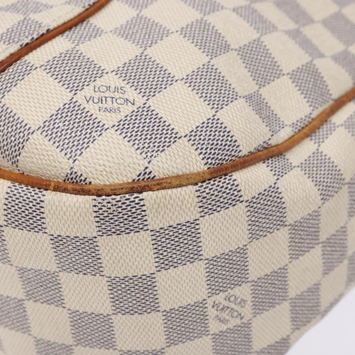 LOUIS VUITTON Damier Azur Galliera PM Shoulder Bag N55215 LV Auth fm4849