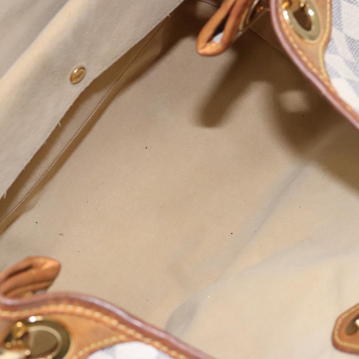 LOUIS VUITTON Damier Azur Galliera PM Shoulder Bag N55215 LV Auth fm4849