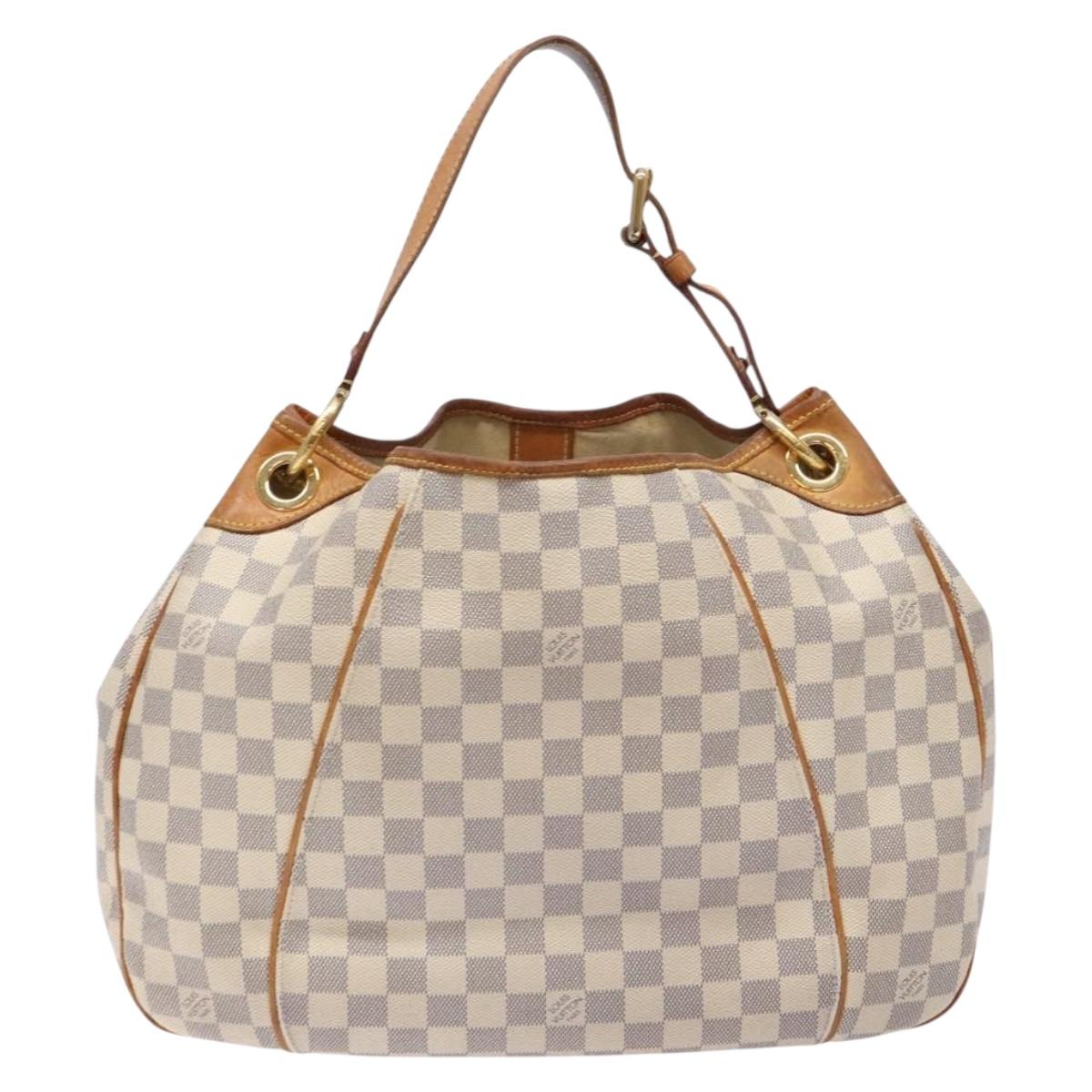 LOUIS VUITTON Damier Azur Galliera PM Shoulder Bag N55215 LV Auth fm4849