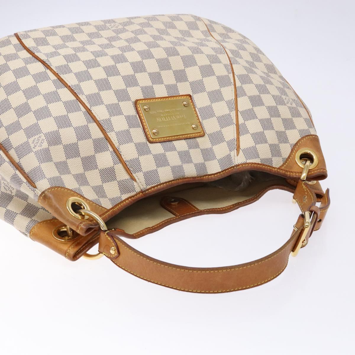 LOUIS VUITTON Damier Azur Galliera PM Shoulder Bag N55215 LV Auth fm4849