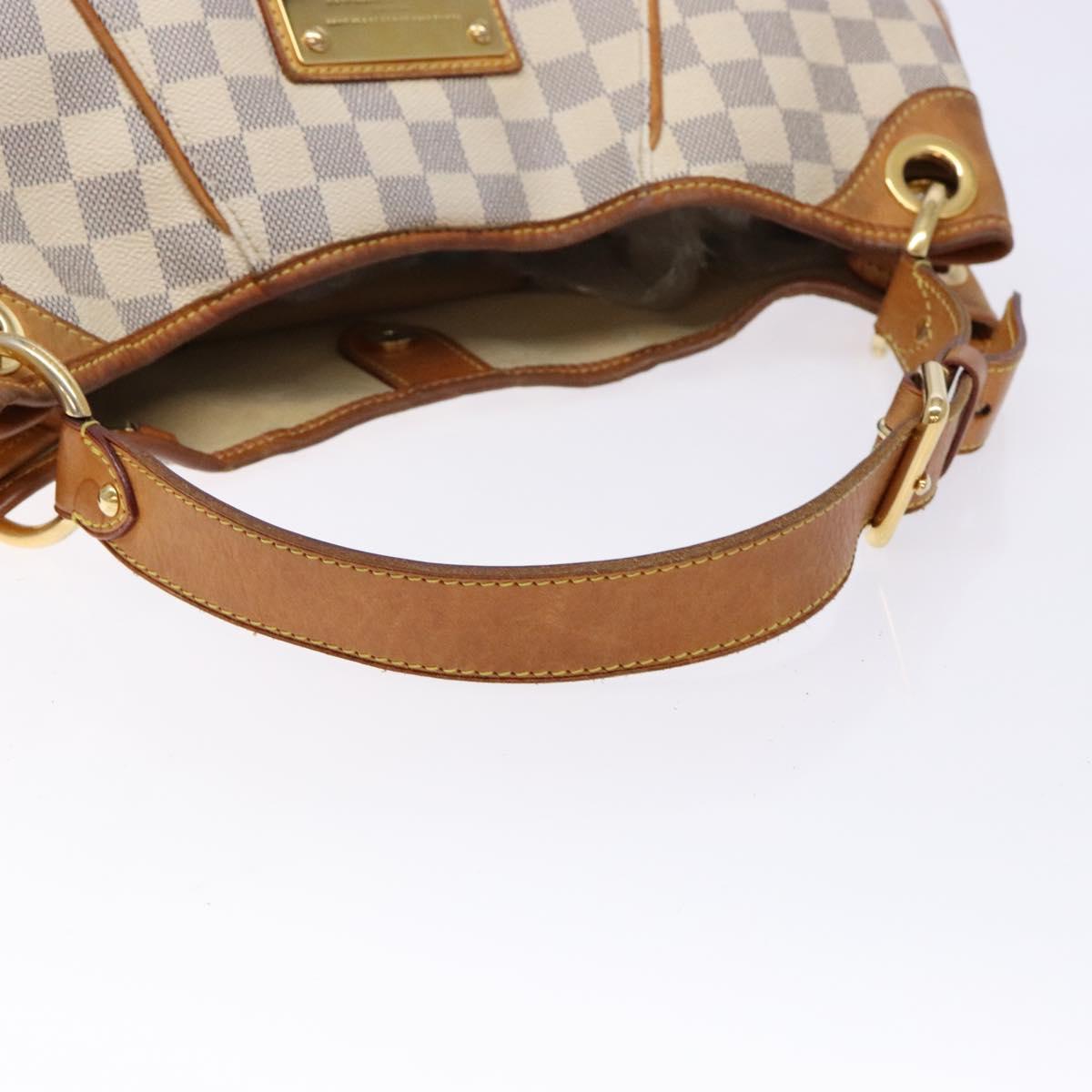 LOUIS VUITTON Damier Azur Galliera PM Shoulder Bag N55215 LV Auth fm4849