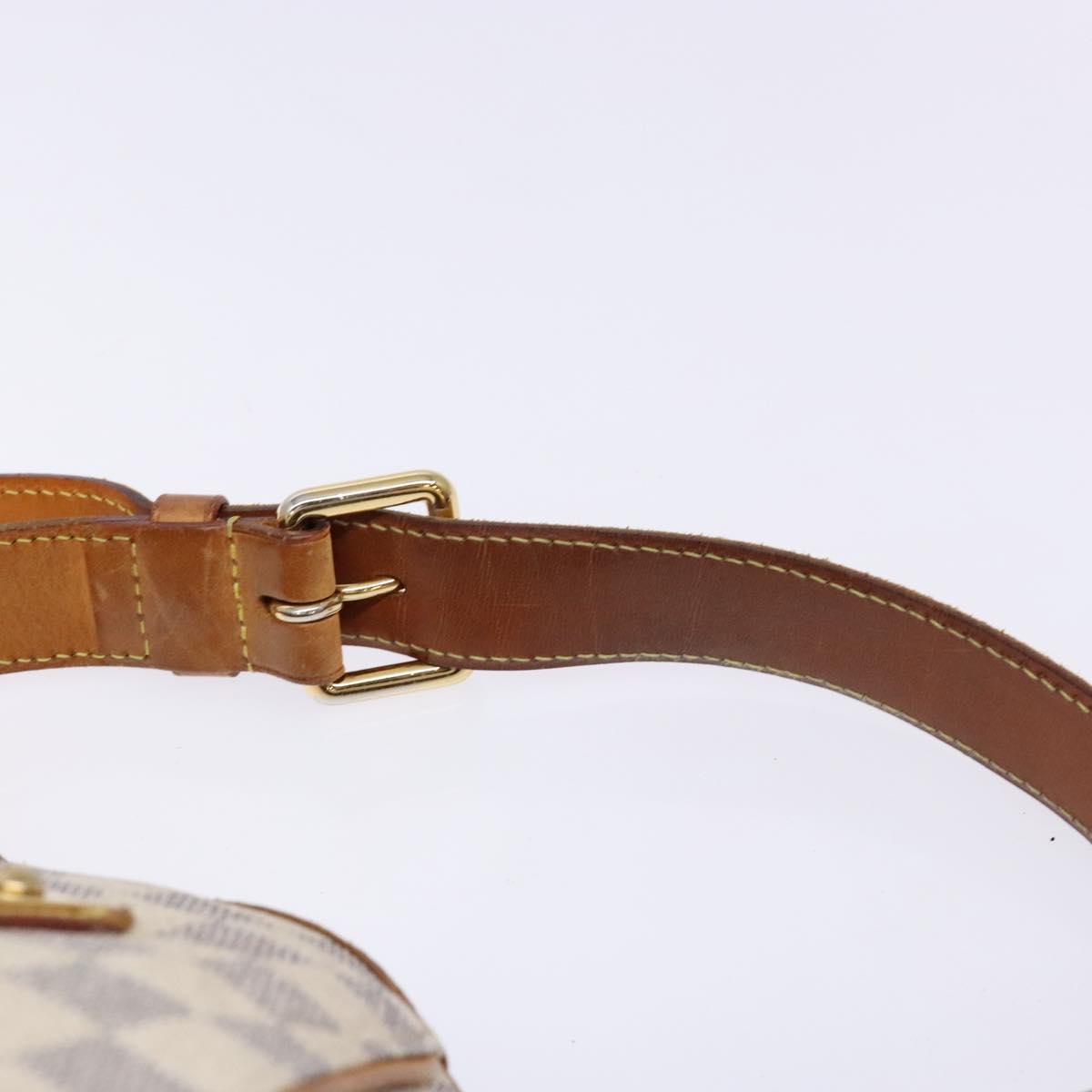 LOUIS VUITTON Damier Azur Galliera PM Shoulder Bag N55215 LV Auth fm4849