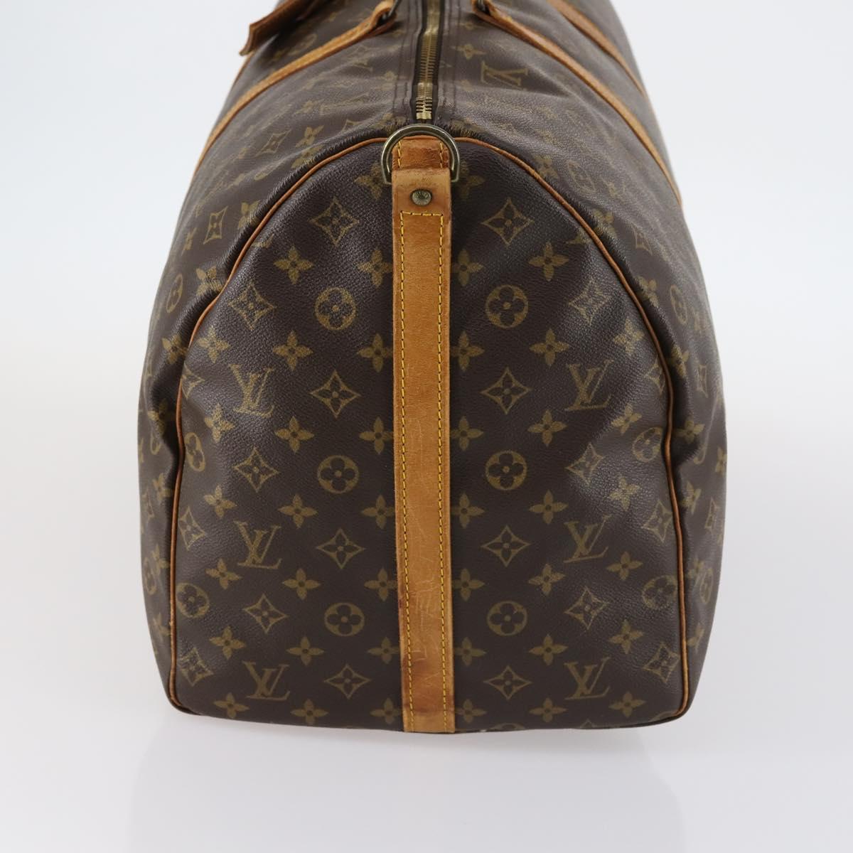 LOUIS VUITTON Monogram Keepall Bandouliere 60 Boston Bag M41412 LV Auth fm4854