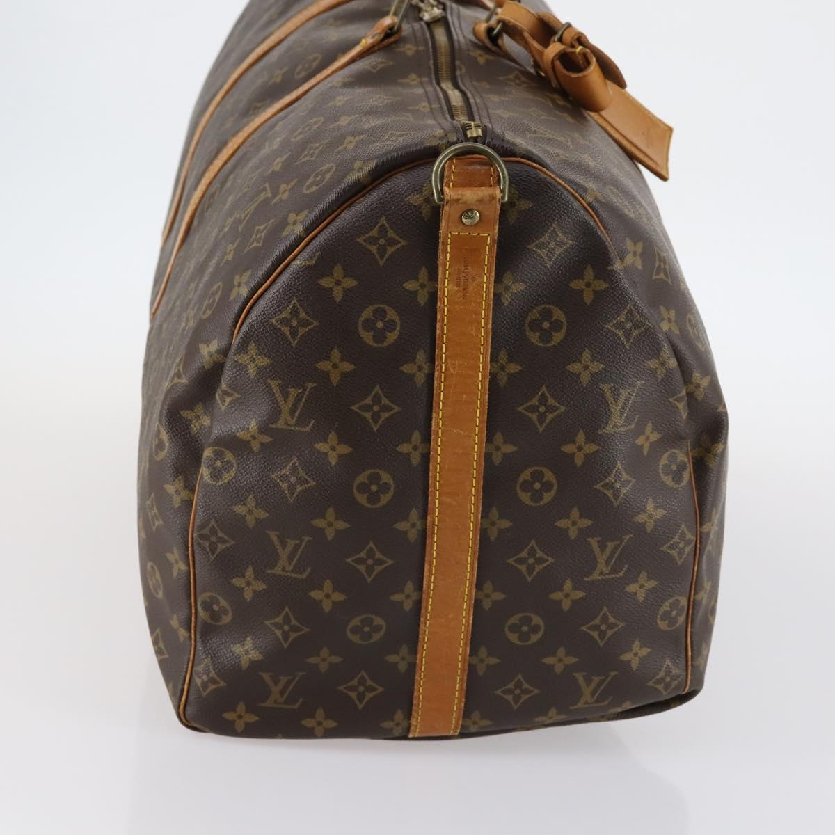 LOUIS VUITTON Monogram Keepall Bandouliere 60 Boston Bag M41412 LV Auth fm4854