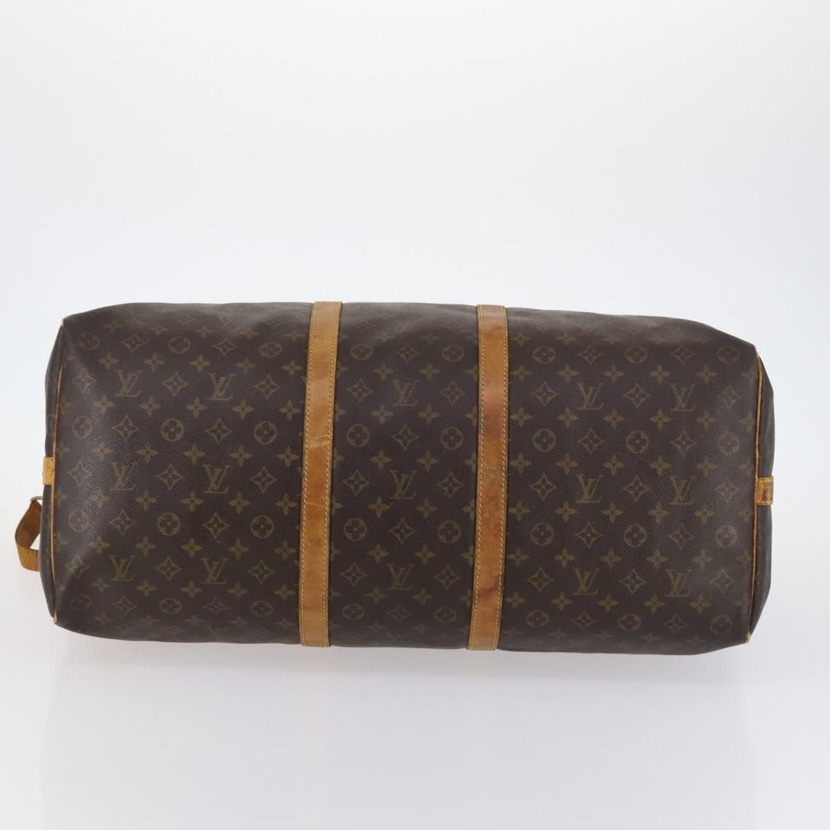 LOUIS VUITTON Monogram Keepall Bandouliere 60 Boston Bag M41412 LV Auth fm4855