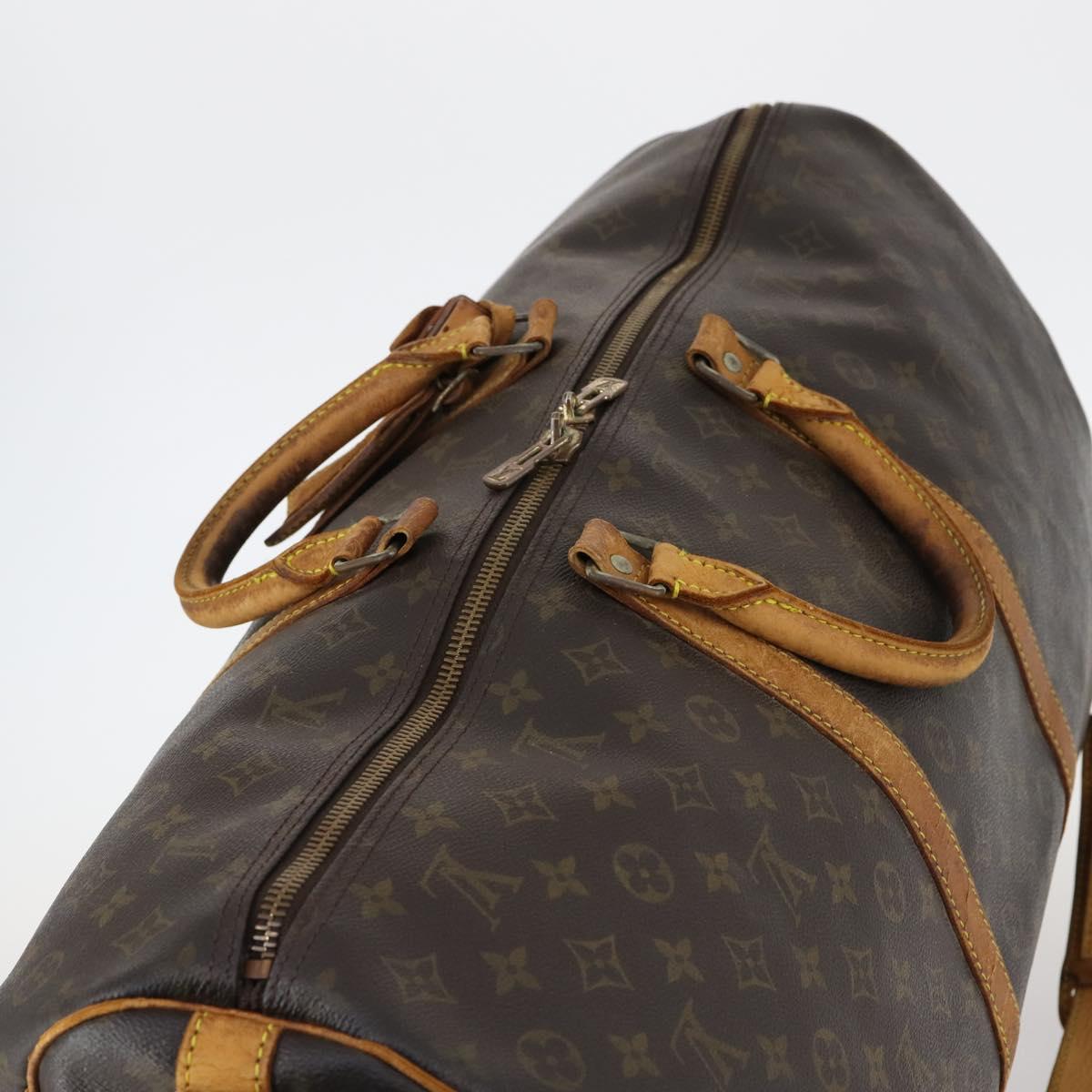 LOUIS VUITTON Monogram Keepall Bandouliere 60 Boston Bag M41412 LV Auth fm4855