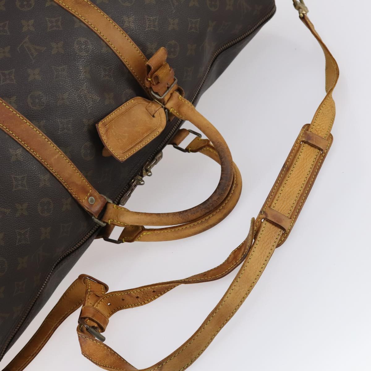 LOUIS VUITTON Monogram Keepall Bandouliere 60 Boston Bag M41412 LV Auth fm4855