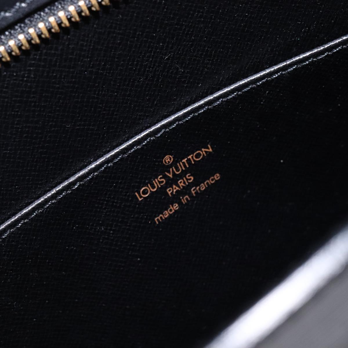 LOUIS VUITTON Epi Pochette Homme Clutch Bag Black Noir M52522 LV Auth fm4856