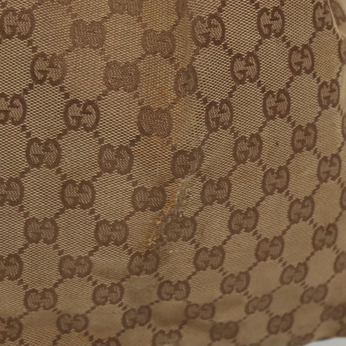 GUCCI GG Canvas Shoulder Bag Beige Gold 001 3746 Auth fm4857